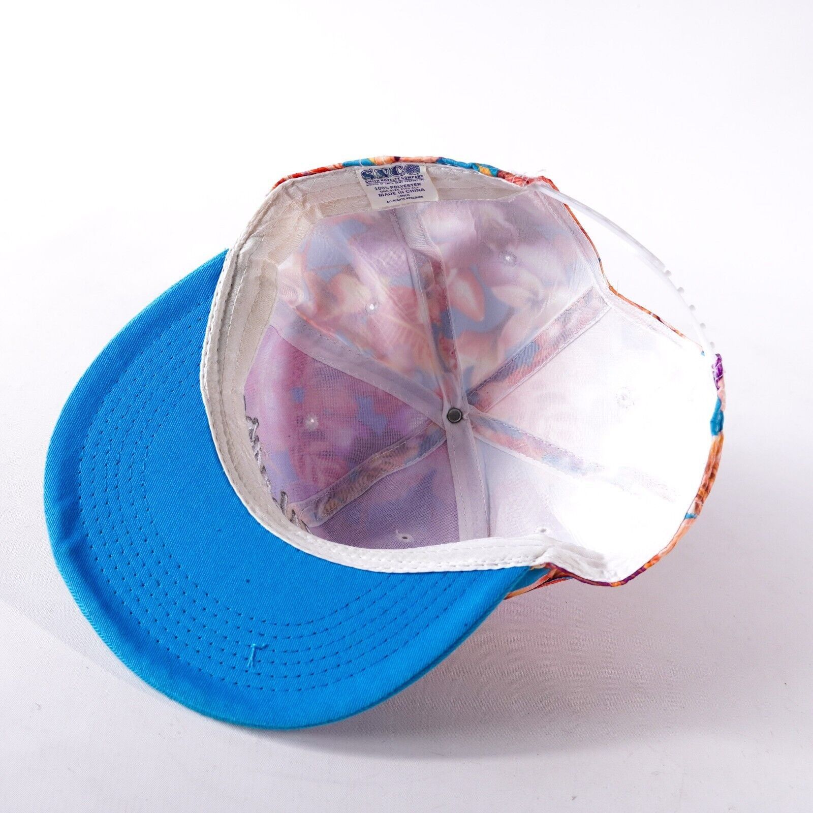 Other Tropical Las Vegas Nevada Floral Baseball Hat Visor Cap Blue Size ONE SIZE - 6 Thumbnail