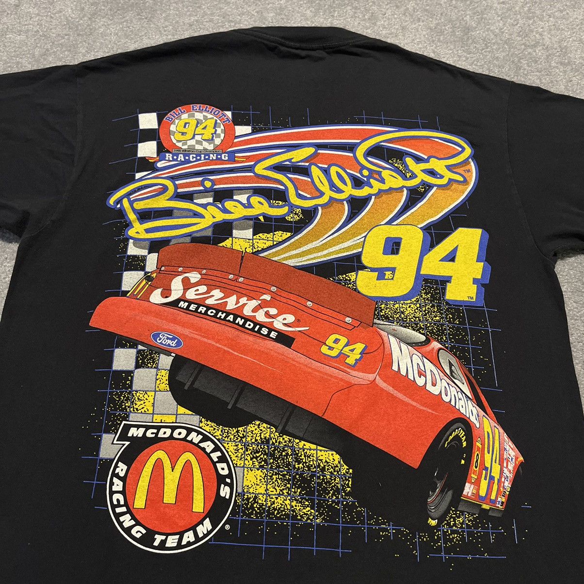 NASCAR Vintage 90s NASCAR Bill Elliott McDonalds Racing Graphic Tee Size US L / EU 52-54 / 3 - 2 Thumbnail