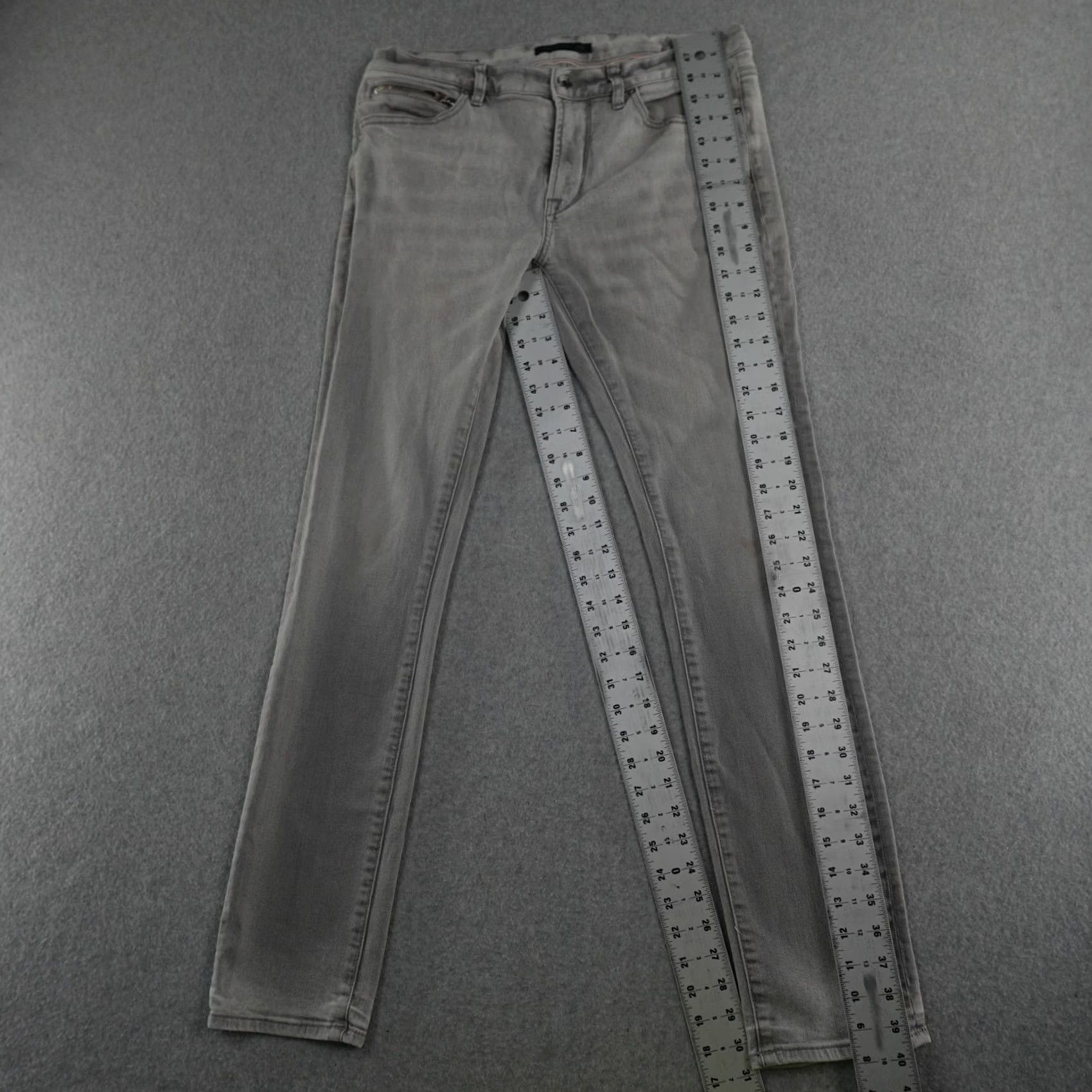 John Varvatos John Varvatos Jeans Mens Slim Light Gray 33X31 Button Fly 5-Pocket Denim Cotton Stretch 31in Inseam 90s? No, Vintage: No (adjusted) Size US 32 / EU 48 - 3 Thumbnail