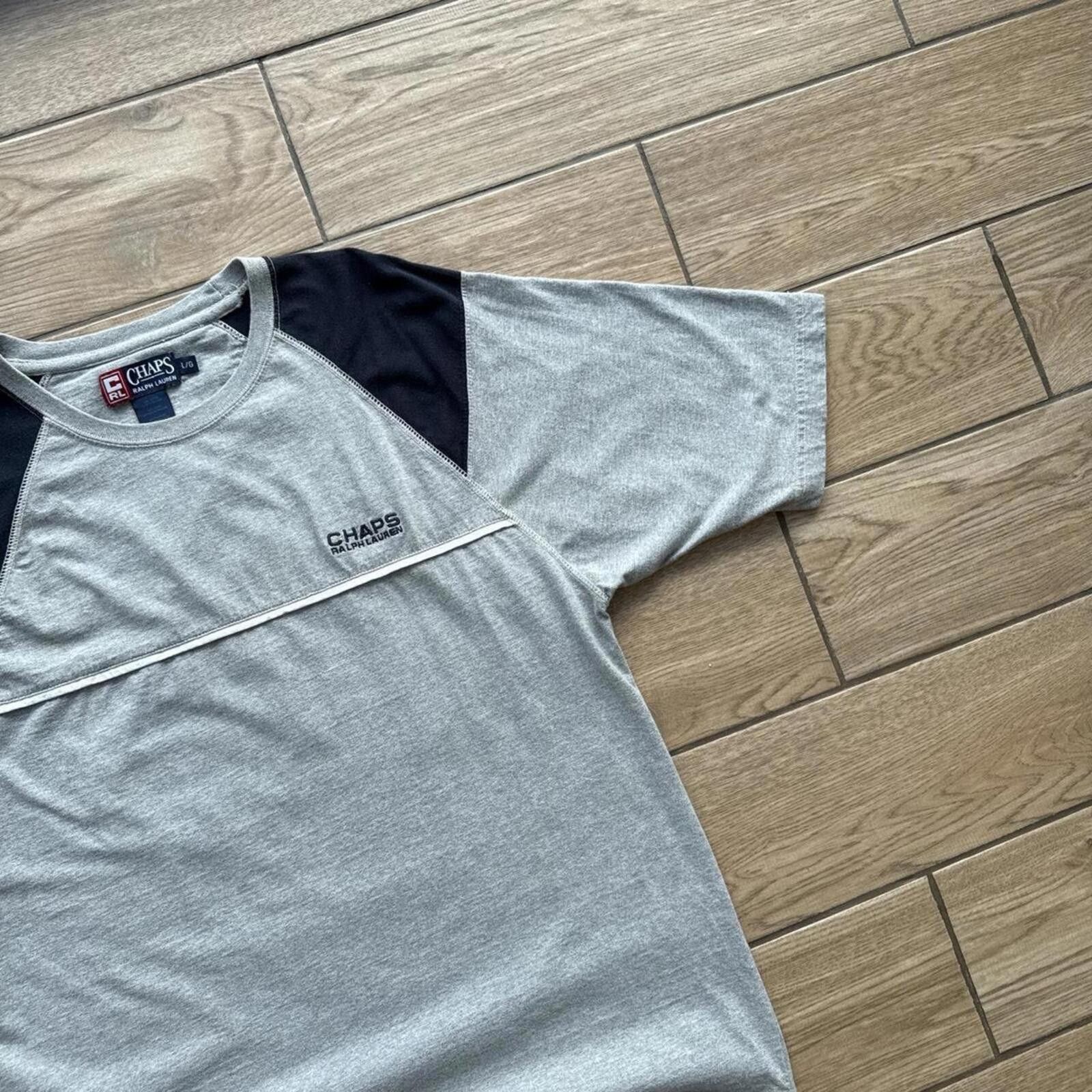 Chaps Y2K Chaps Ralph Lauren 00s Gray T shirt Size US L / EU 52-54 / 3 - 4 Thumbnail