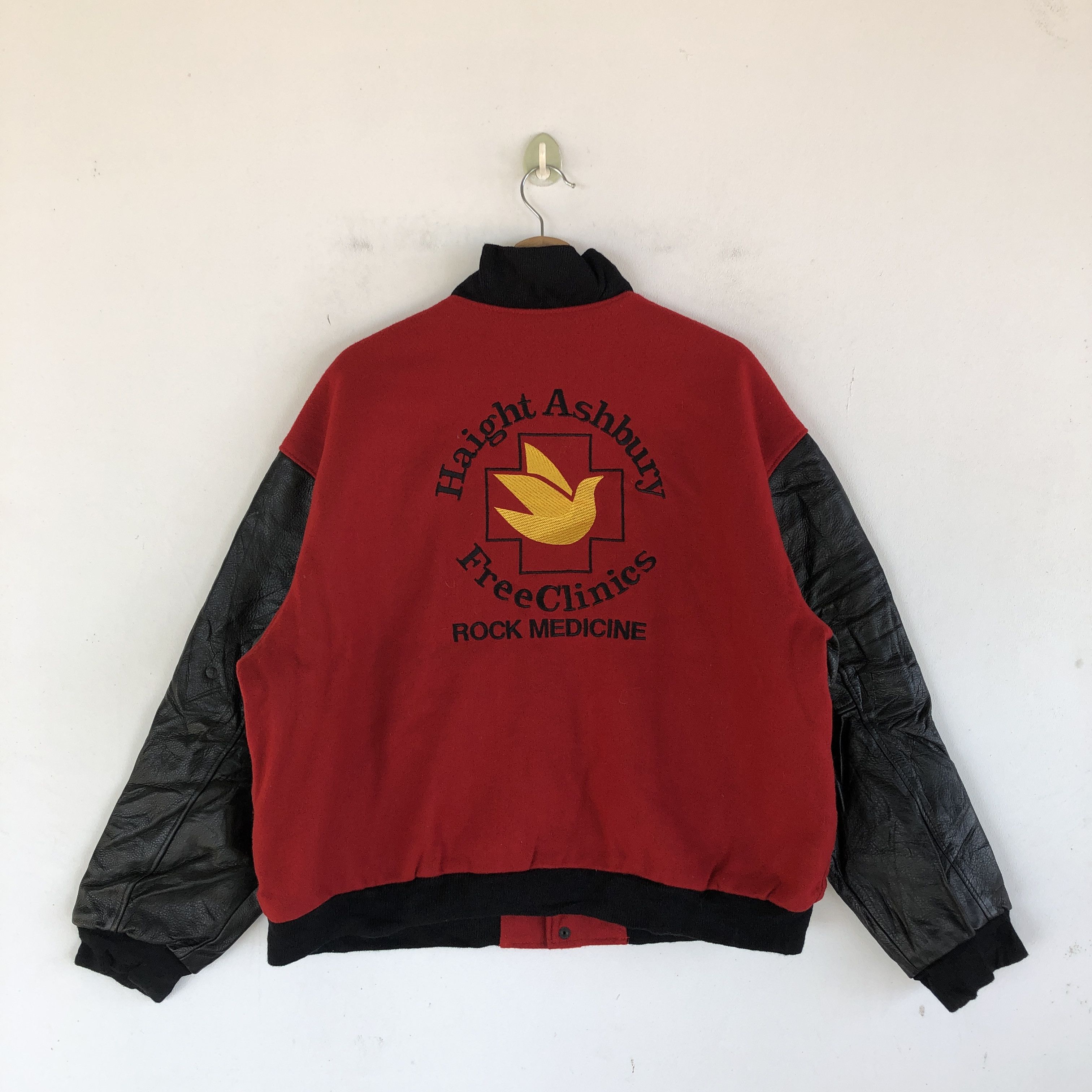 Other Haight Ashbury Varsity Letterman Leather Jacket Wool Jacket Size US XL / EU 56 / 4 - 1 Thumbnail