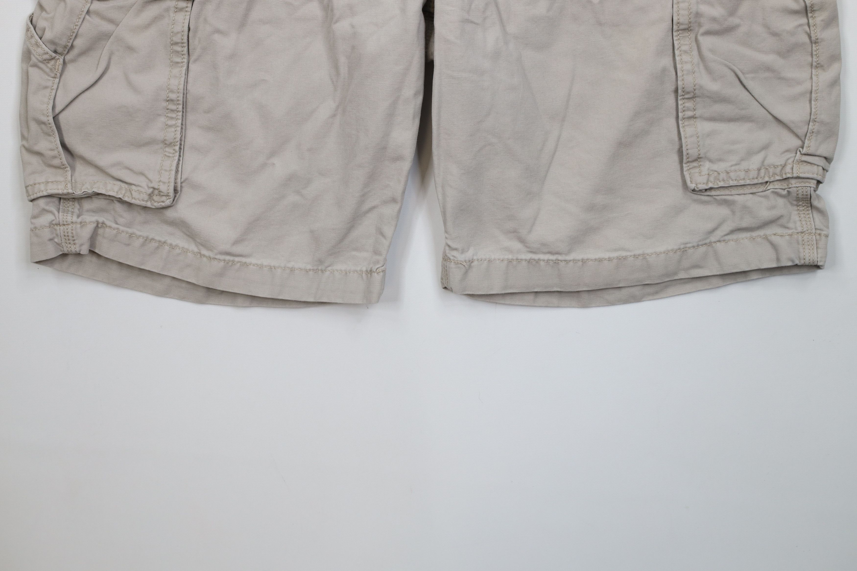 Carhartt Vintage Y2K Carhartt Relaxed Fit Cargo Shorts Beige Cotton Size US 38 / EU 54 - 4 Thumbnail