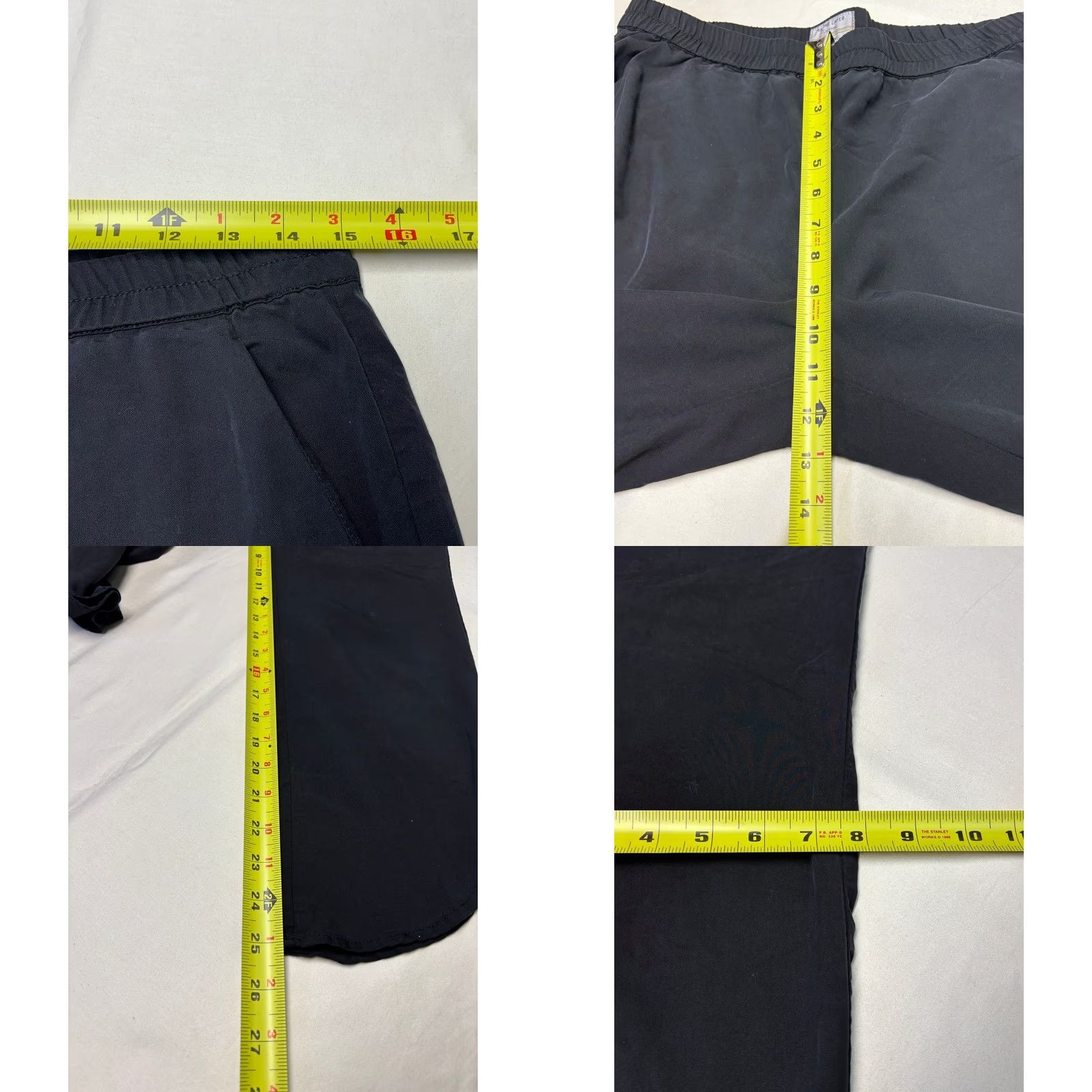 Marine Layer MARINE LAYER Pants Black Elastic Waist Relaxed Fit Casual Travel Women M Medium Size 32" / US 10 / IT 46 - 8 Thumbnail