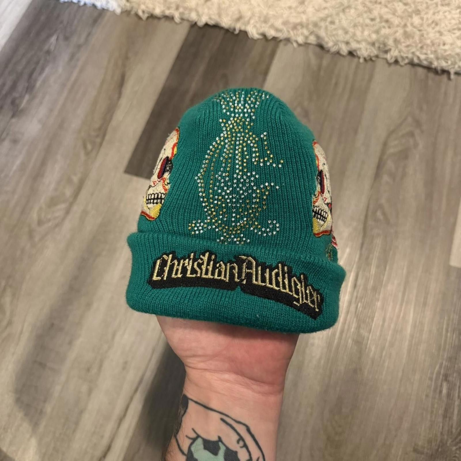 Christian Audigier Christian Audigier kids beanie y2k skulls rare 00s Youth Size ONE SIZE - 1 Thumbnail