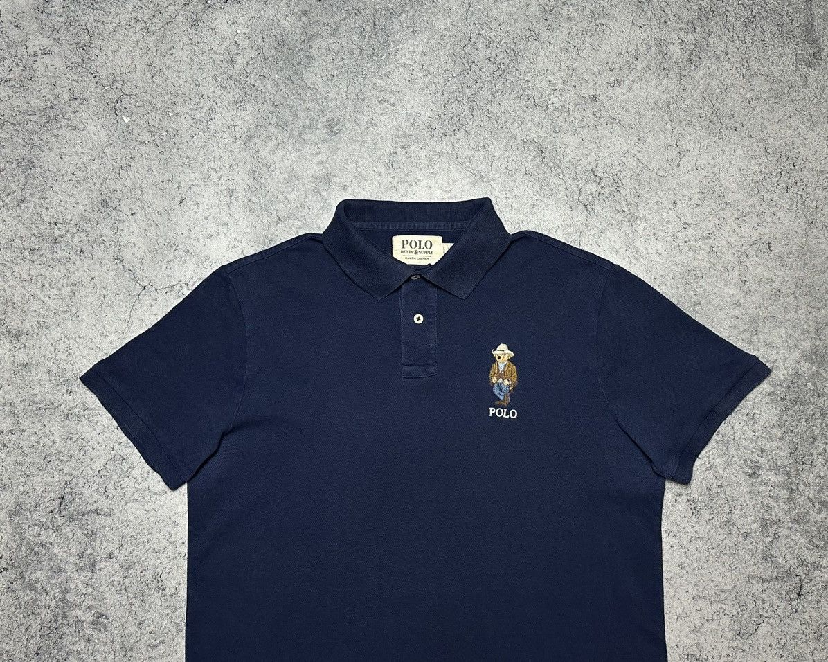 Denim & Supply Ralph Lauren Polo Ralph Lauren Denim & Supply Cowboy Bear Polo Shirt Size US L / EU 52-54 / 3 - 2 Thumbnail