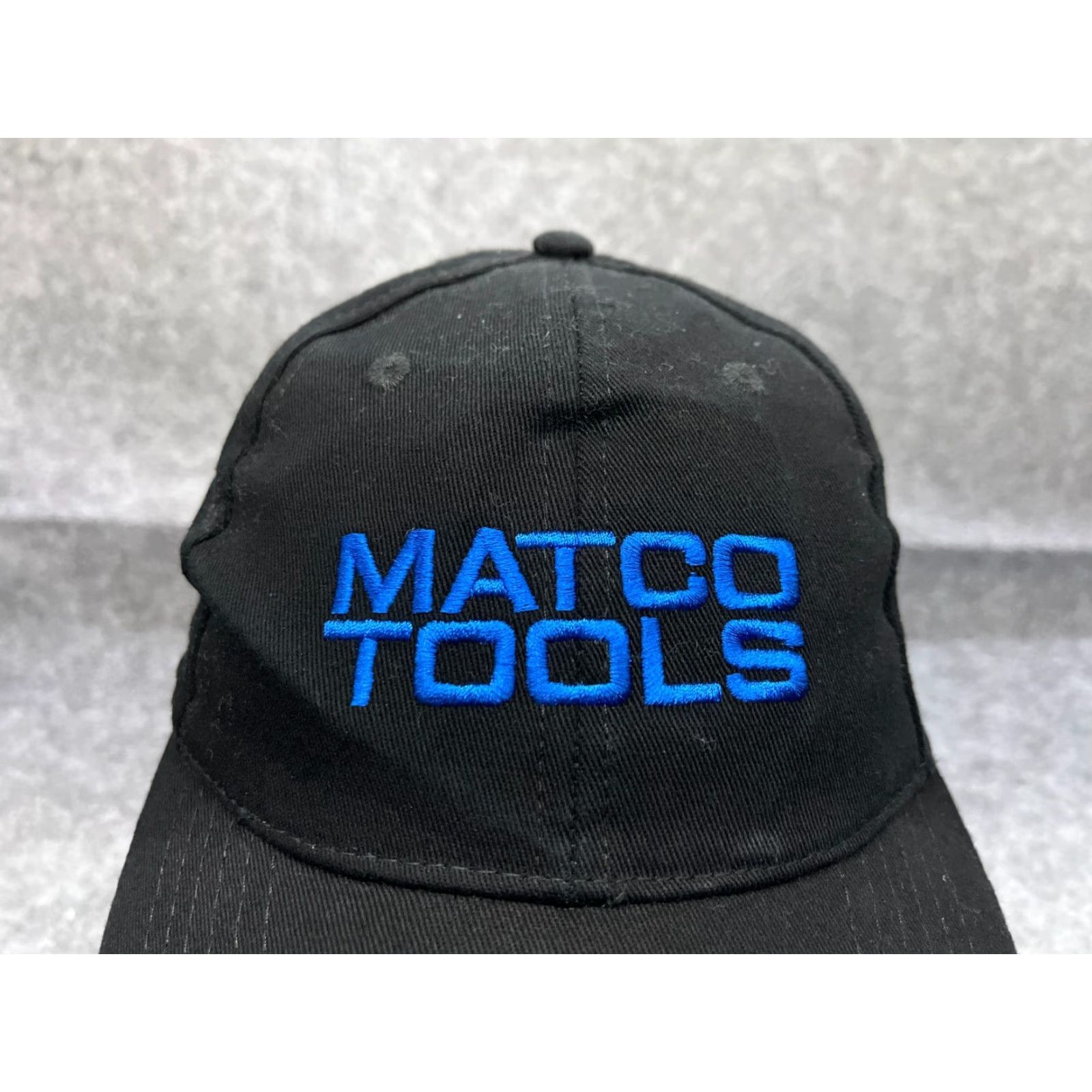Vintage Matco Tools Hat Cap Adjustable One Size Black Cotton Twill Baseball Cap Logo, Tools, Mechanic Mens, Adult Hat Size ONE SIZE - 2 Thumbnail