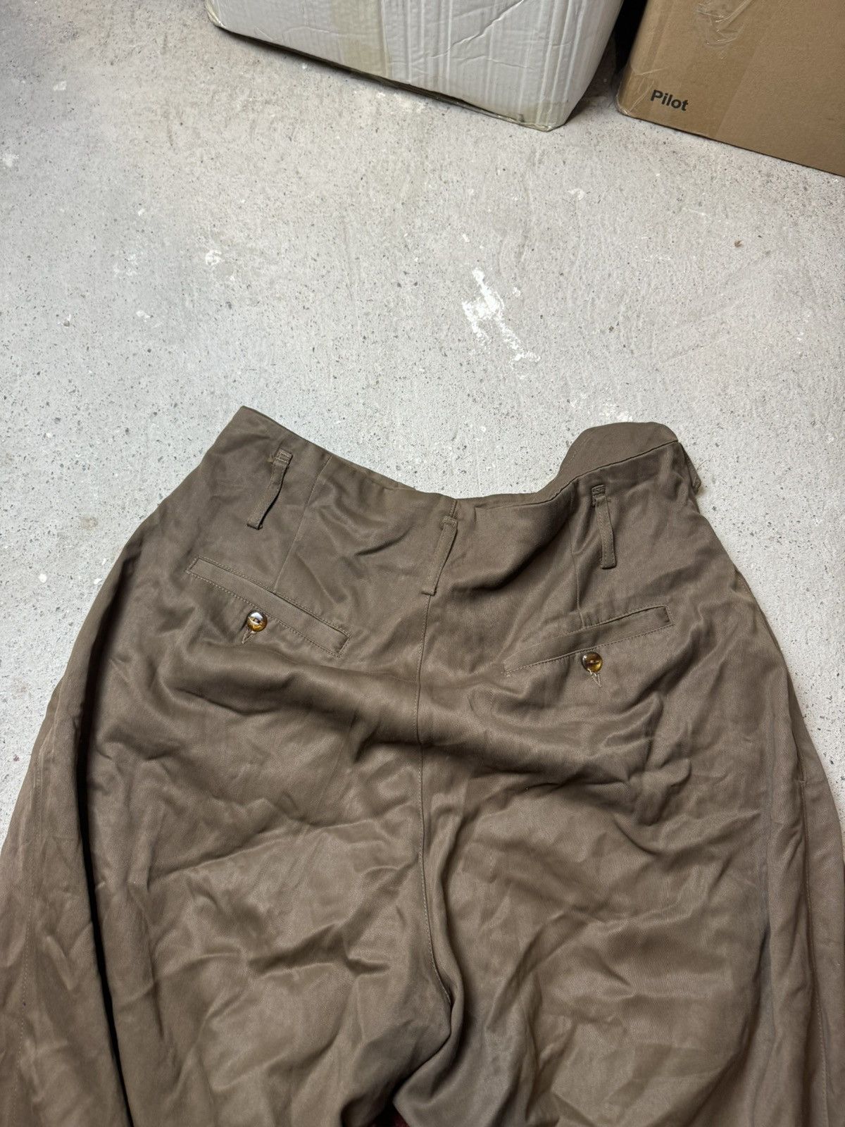 Designer × Vintage Vintage Y2K Marrathon Made in Italy Baggy Galifa Brown Pant Size US 34 / EU 50 - 10 Thumbnail