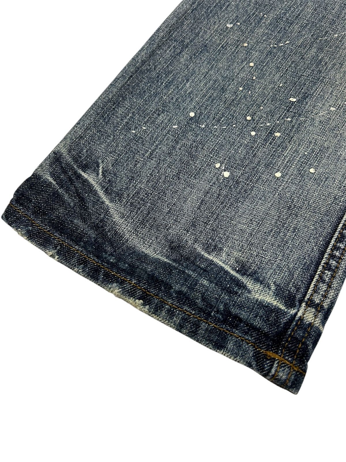Japanese Brand Vintage Japanese Shuca Distressed Paint Splatter Jeans Size US 33 - 12 Thumbnail