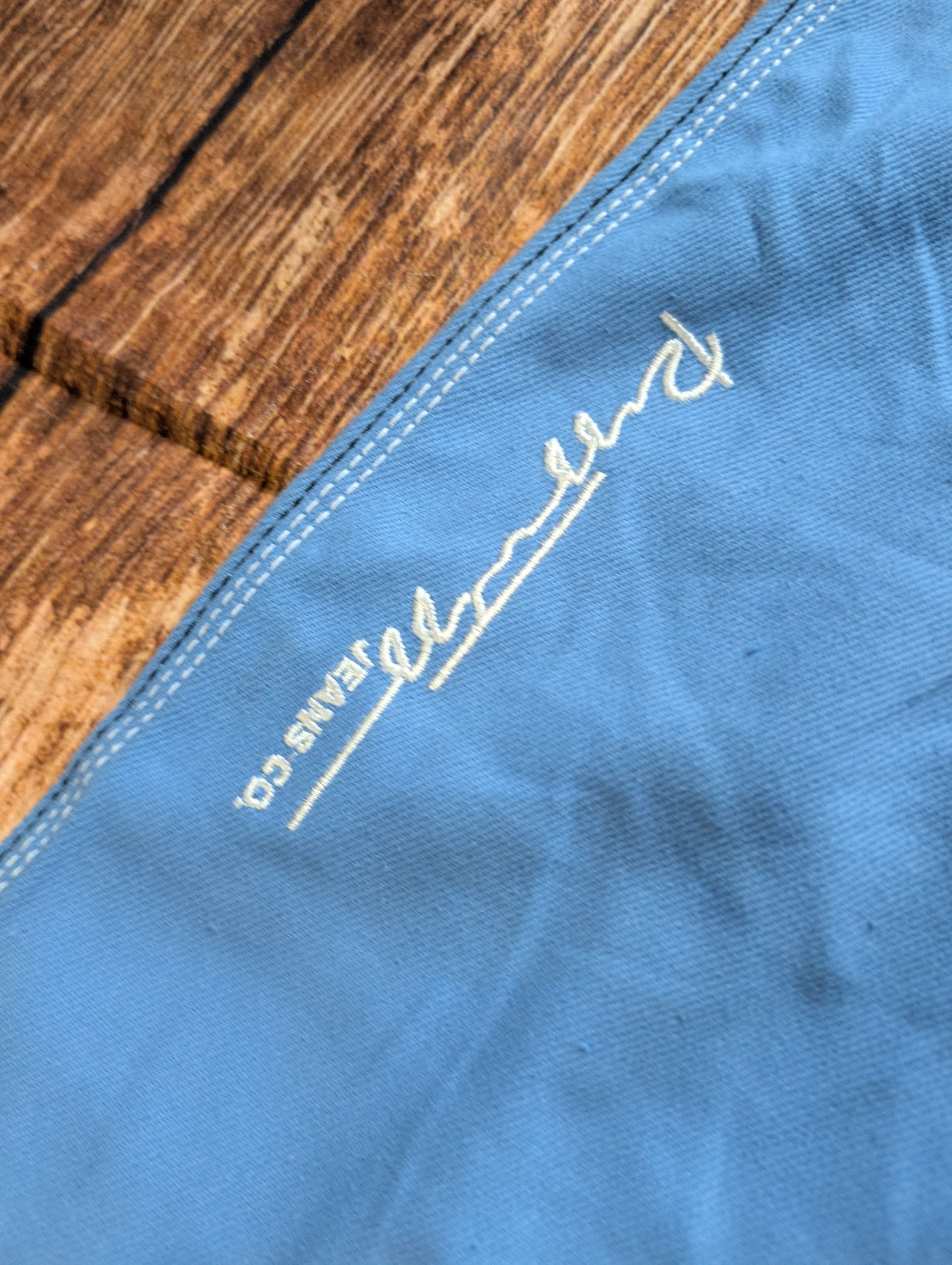 Japanese Brand × Vintage Vintage “Ruff n Tuff” baby blue Carpenter baggy jeans Size US 38 / EU 54 - 6 Thumbnail