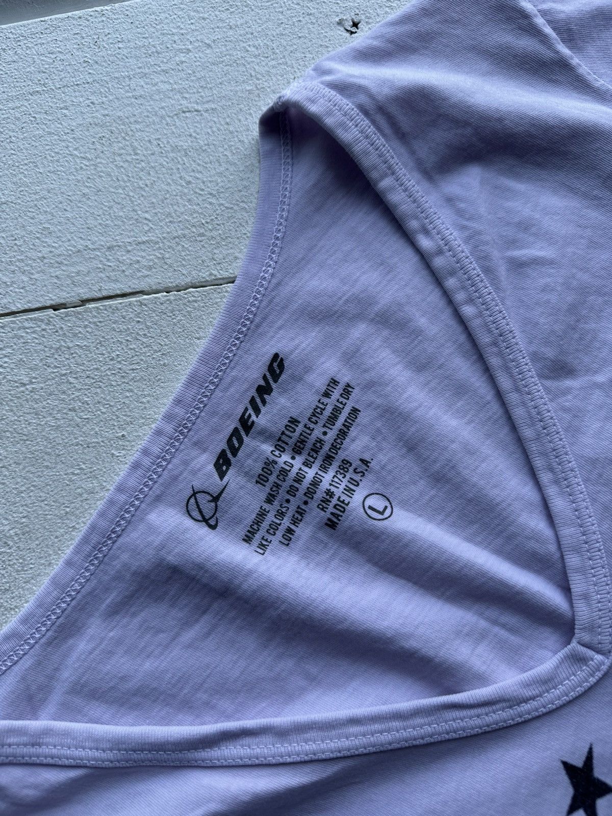 Other RARE🚨 BOEING MADE IN USA PLANE OFFICAL PRODUCT WOMEN tee Size L / US 10 / IT 46 - 3 Thumbnail