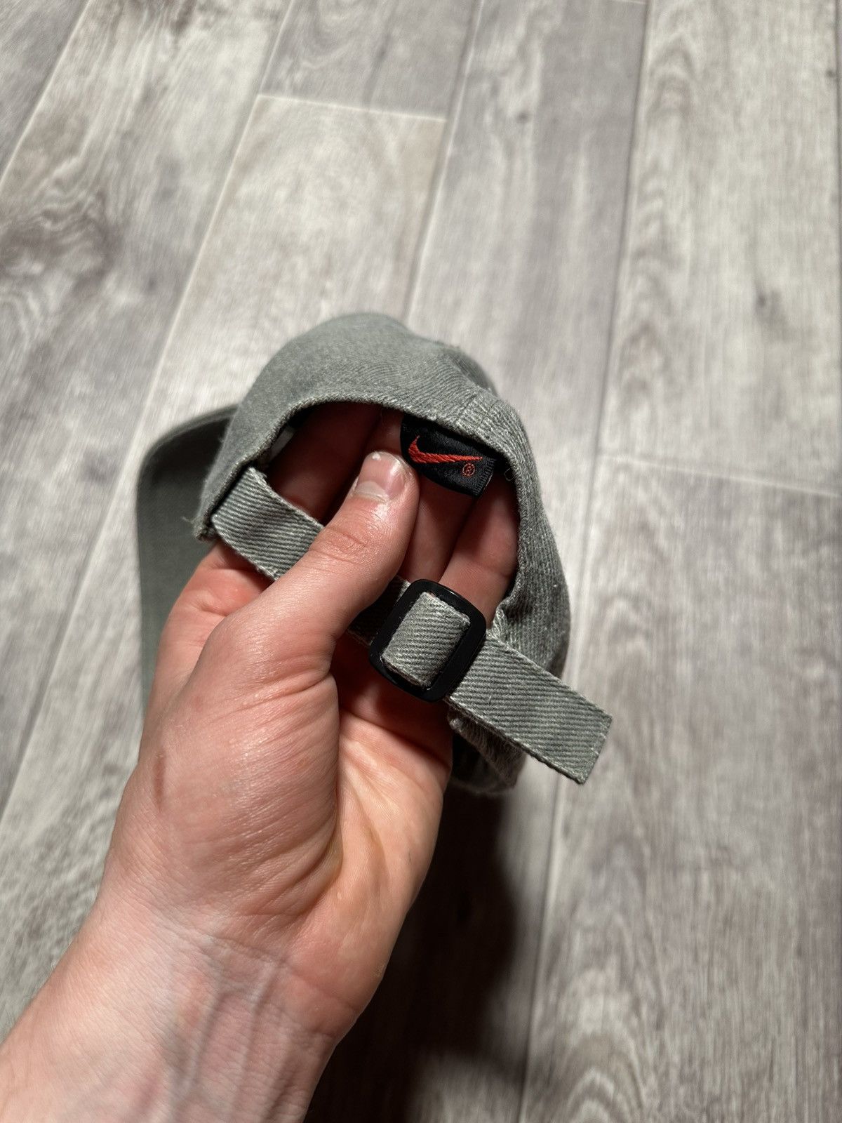 Nike Vintage Nike Swoosh Denim Hat Size ONE SIZE - 5 Thumbnail