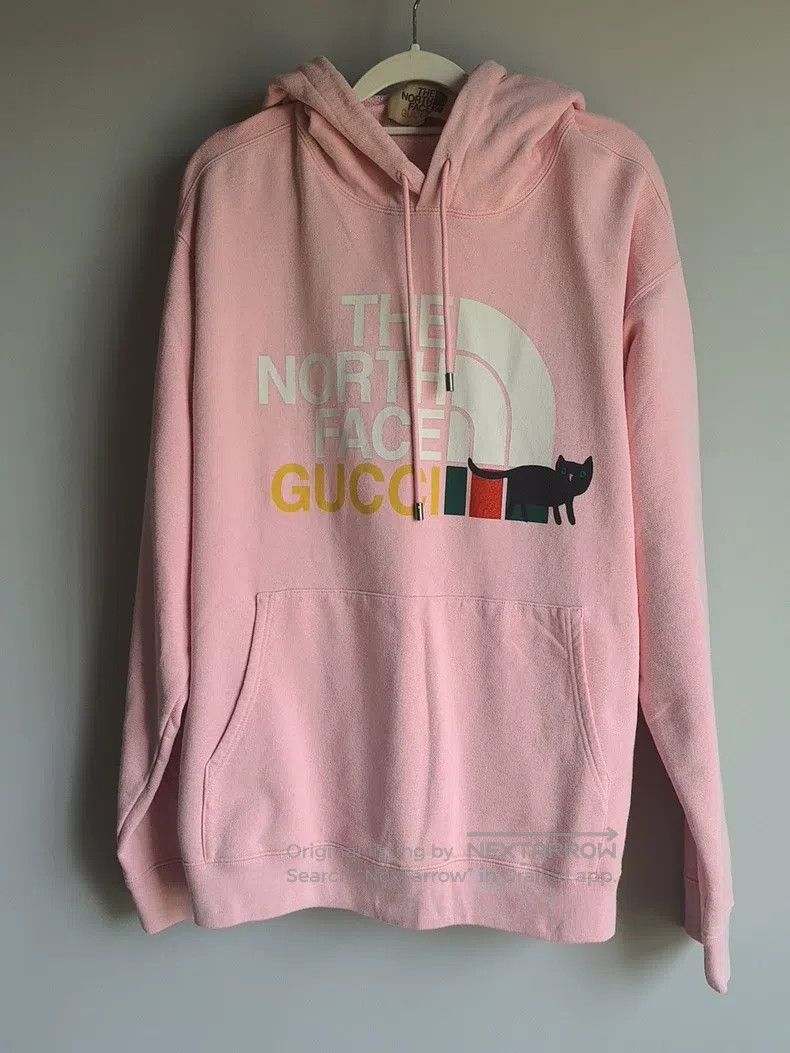 Gucci North co-branded pink hooded sweatshirt