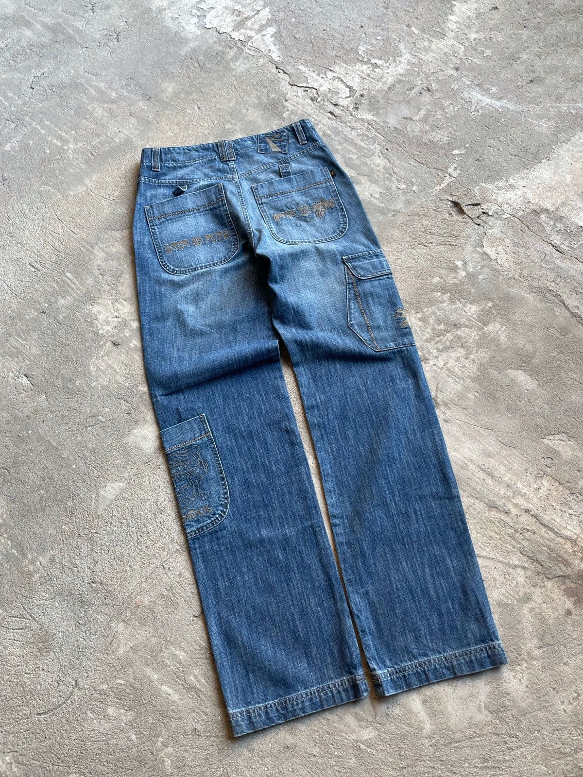 Japanese Brand Vintage Japanese Baggy Washed Carpenter Pants JNCO Style Size US 32 / EU 48 - 8 Thumbnail