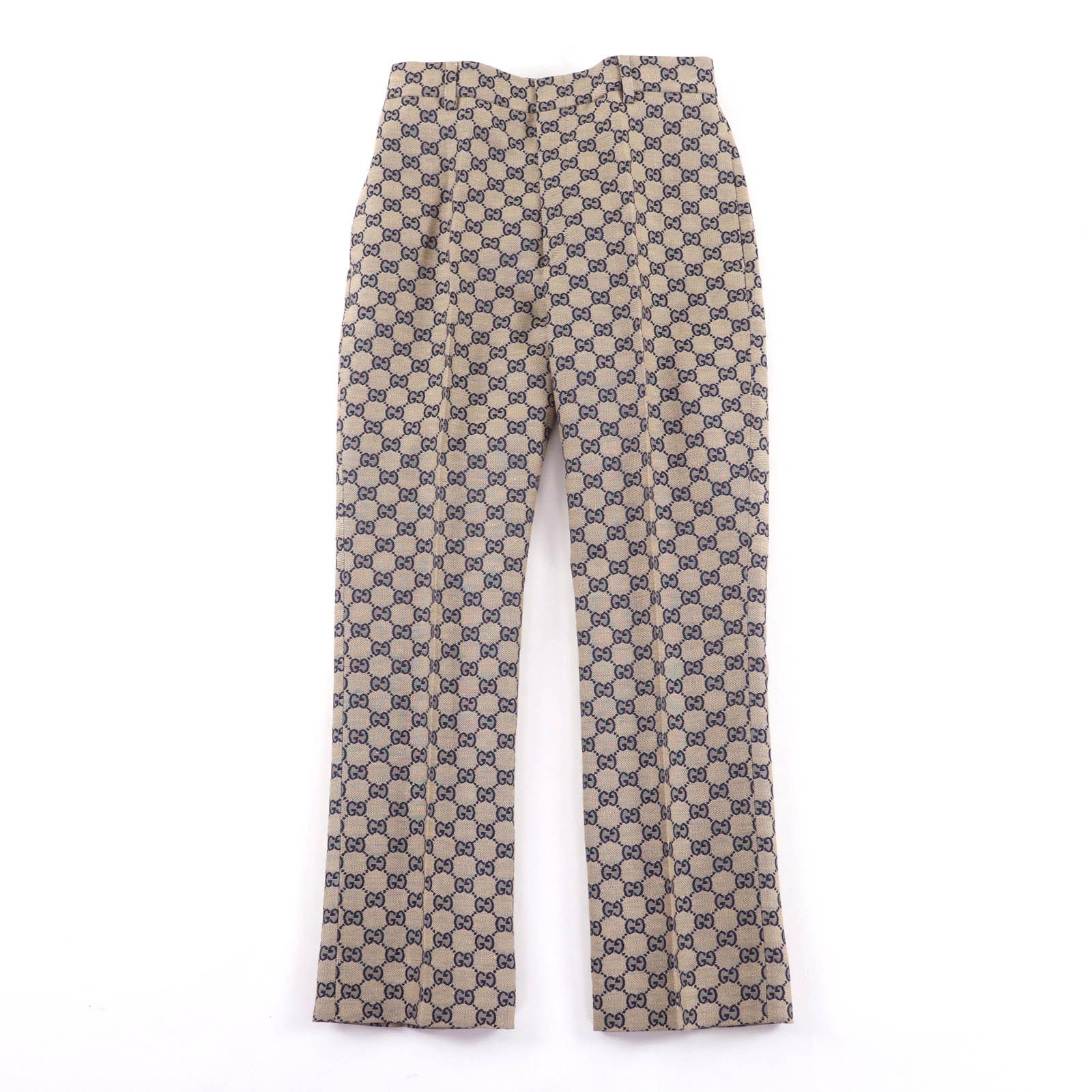 Gucci Gucci Gucci GG Jacquard Linen Pants Others Pants 786389 DUTY FREE for USA Size ONE SIZE - 1 Thumbnail