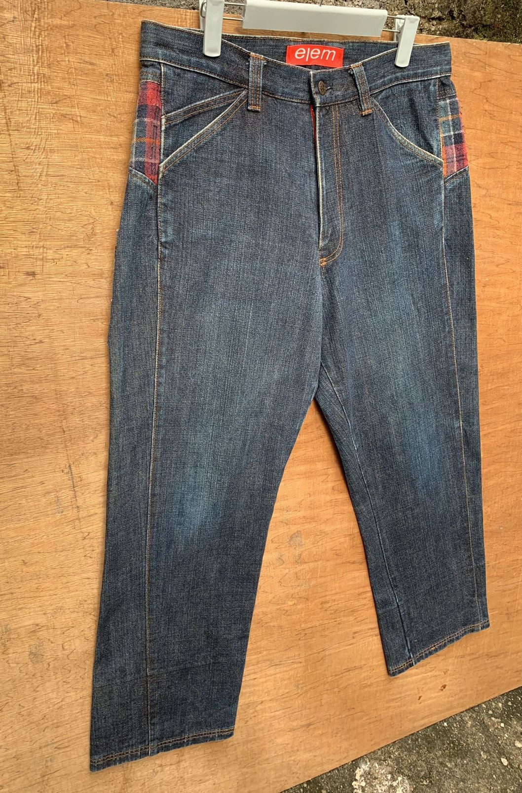 Japanese Brand 🔥🔥 elem Men Blue Denim Jeans Size US 33 - 5 Thumbnail