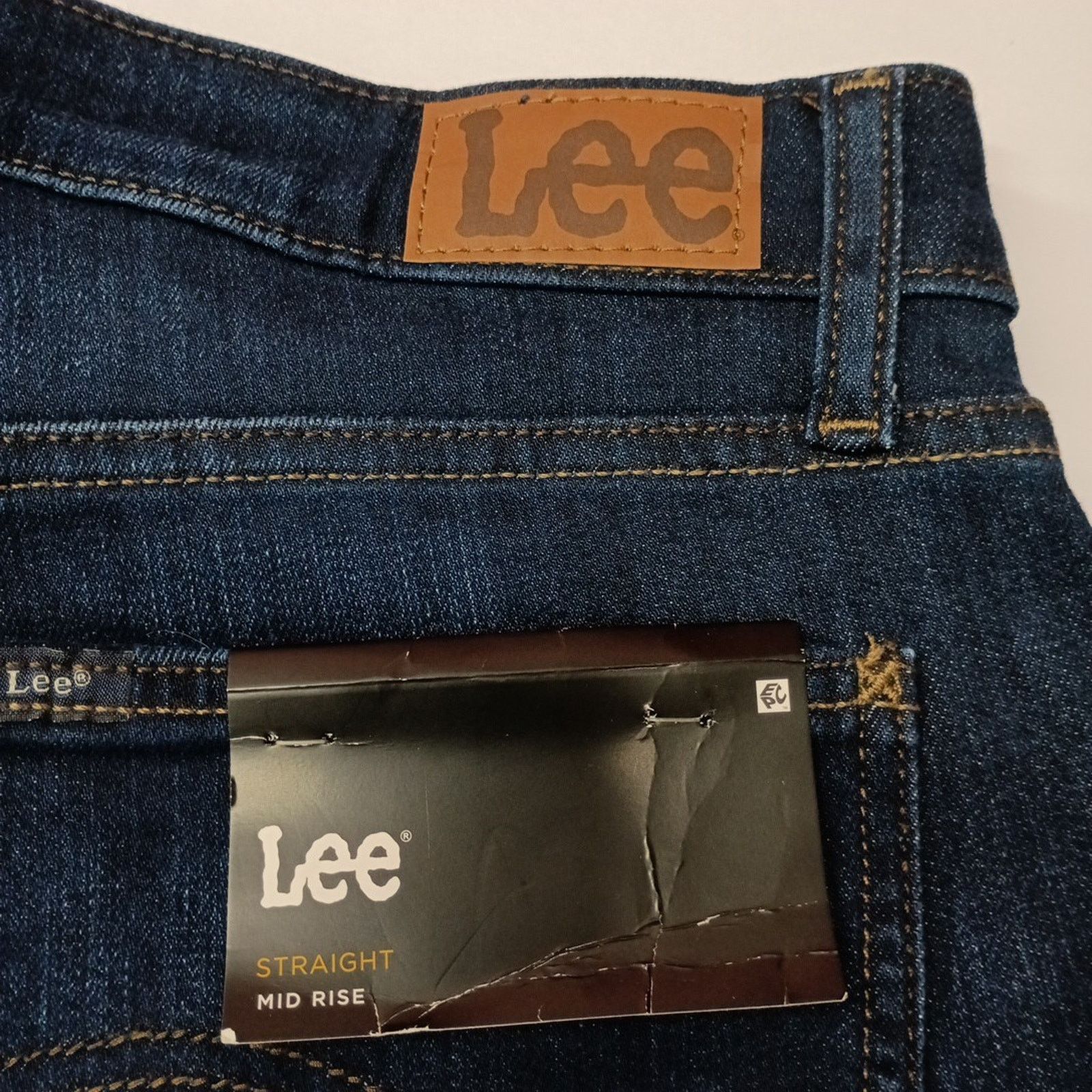 Lee Lee Straight Leg Jeans Women's 14 Short Size 33x27 Blue Size 36" / US 14 / IT 50 - 2 Thumbnail
