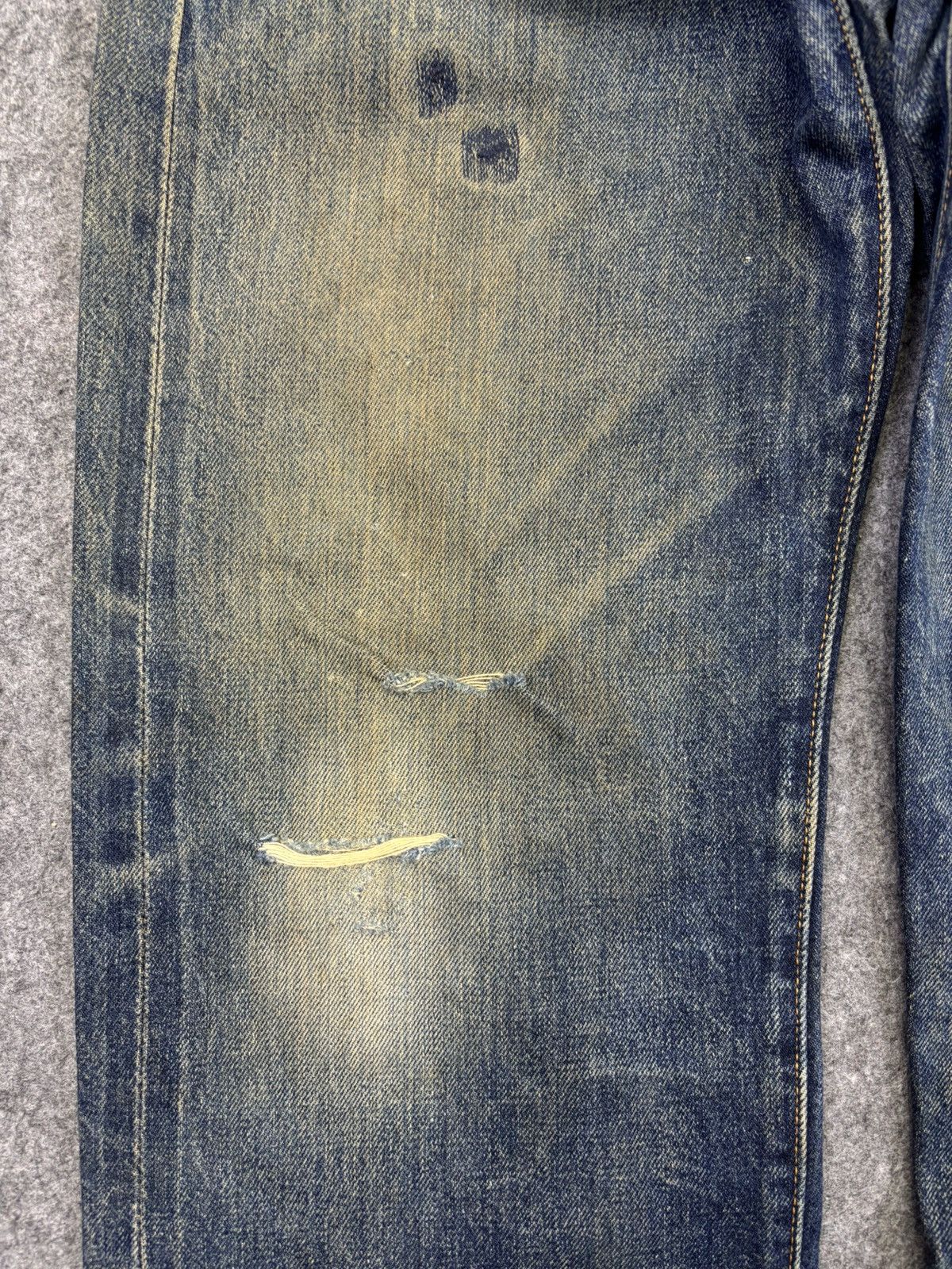 Levi's 💥Thrashed💥Vintage 90s Levis Big E 501XX Denim Selvedge F929 Size US 28 / EU 44 - 7 Thumbnail