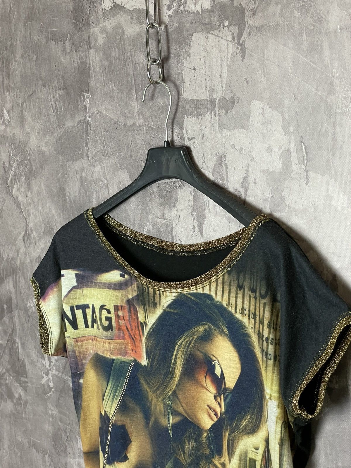 Hysteric Glamour × Japanese Brand Vintage Y2K Japanese Mesh Jean Paul Gaultier Style T-shirt Size M / US 6-8 / IT 42-44 - 7 Thumbnail