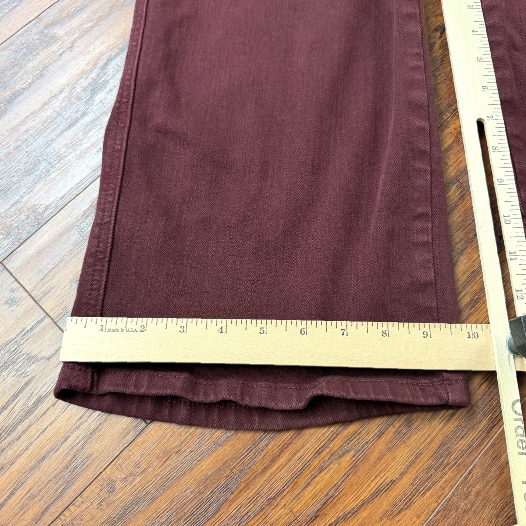 Vintage Judy Blue Jeans Women 30 Wide-Leg High Rise Denim Regular Stretch Cotton Polyester Spandex Red Jeans 28x23 Size 30" / US 8 / IT 44 - 7 Thumbnail