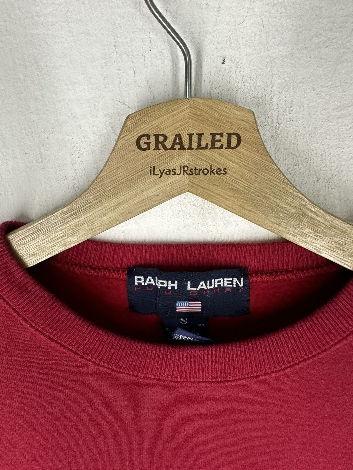 Polo Ralph Lauren × Ralph Lauren Vintage Ralph Lauren Polo Sport USA Spellout Logo Sweatshirt Size US M / EU 48-50 / 2 - 11 Thumbnail