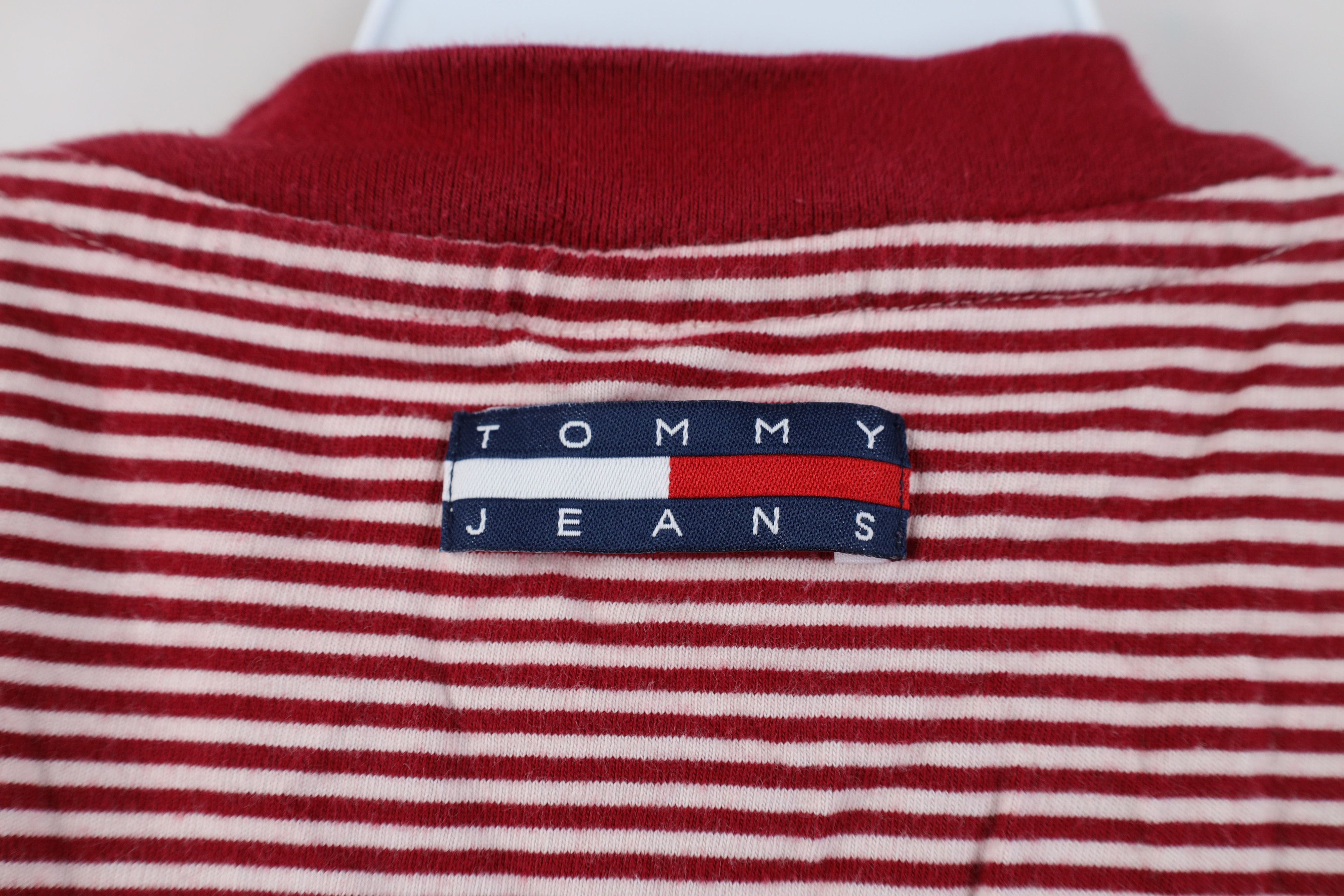 Tommy Hilfiger Vintage 90s Tommy Hilfiger Cane Striped Short Sleeve T-Shirt Size US L / EU 52-54 / 3 - 9 Thumbnail