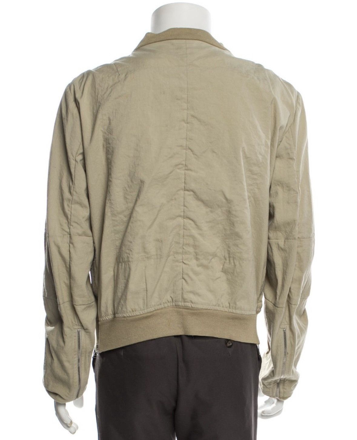 Yves Saint Laurent YSL Saint Laurent Vintage Logo Bomber Jacket in Beige 50 Size US M / EU 48-50 / 2 - 3 Thumbnail