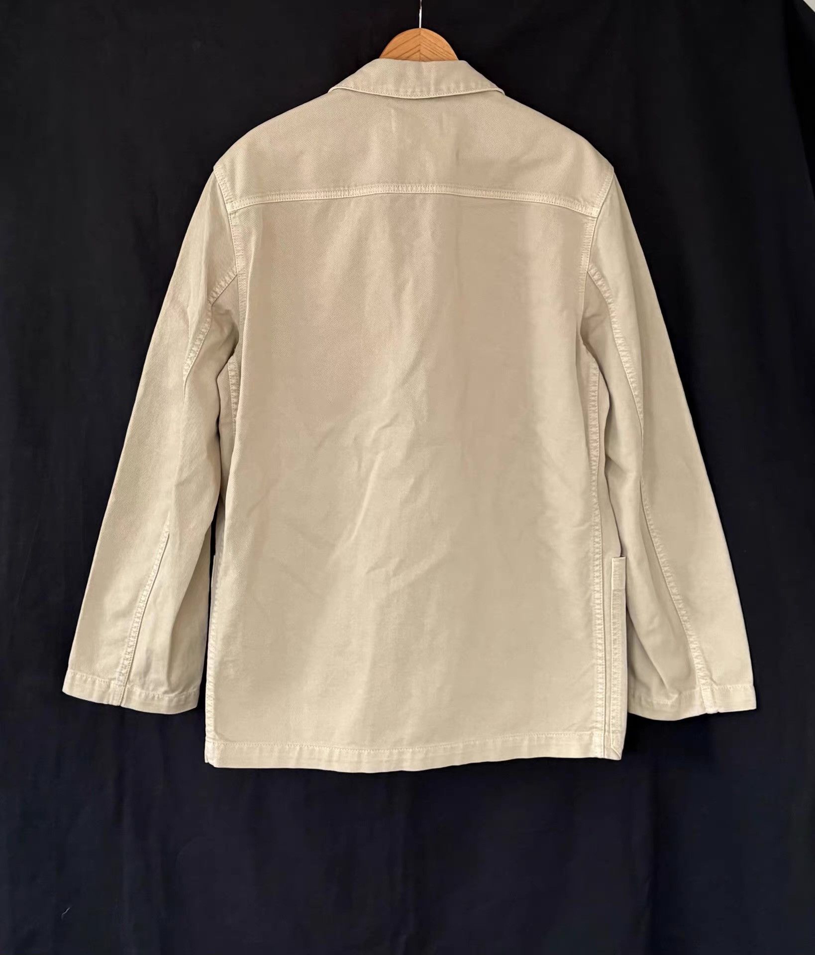 Lemaire Lemaire Unisex Oatmeal Snowflake Denim Blazer Ｑ21 Size 46R - 2 Thumbnail