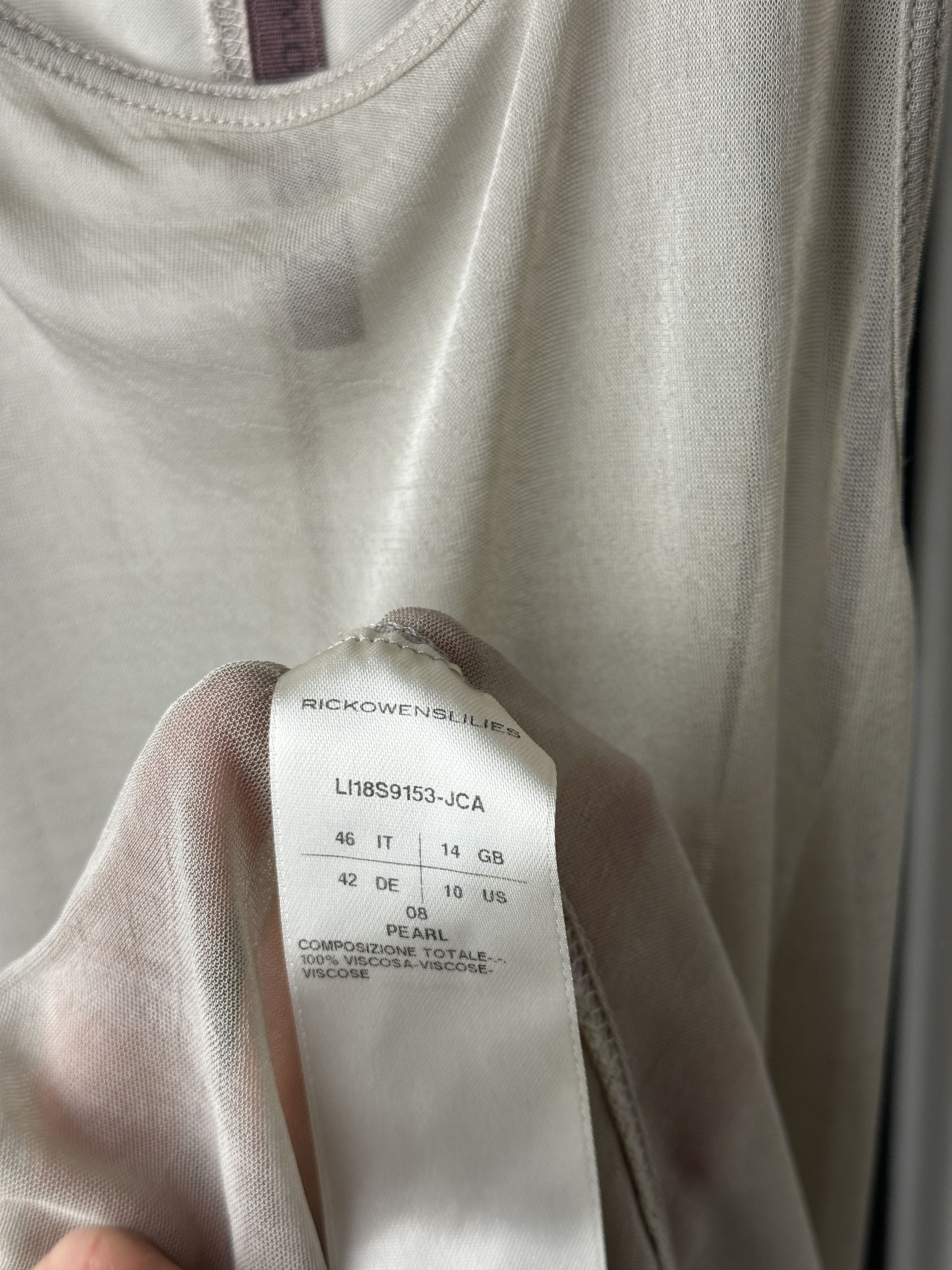 Rick Owens RICK OWENS Lilies Sheer Racerback Top Size L / US 10 / IT 46 - 4 Thumbnail