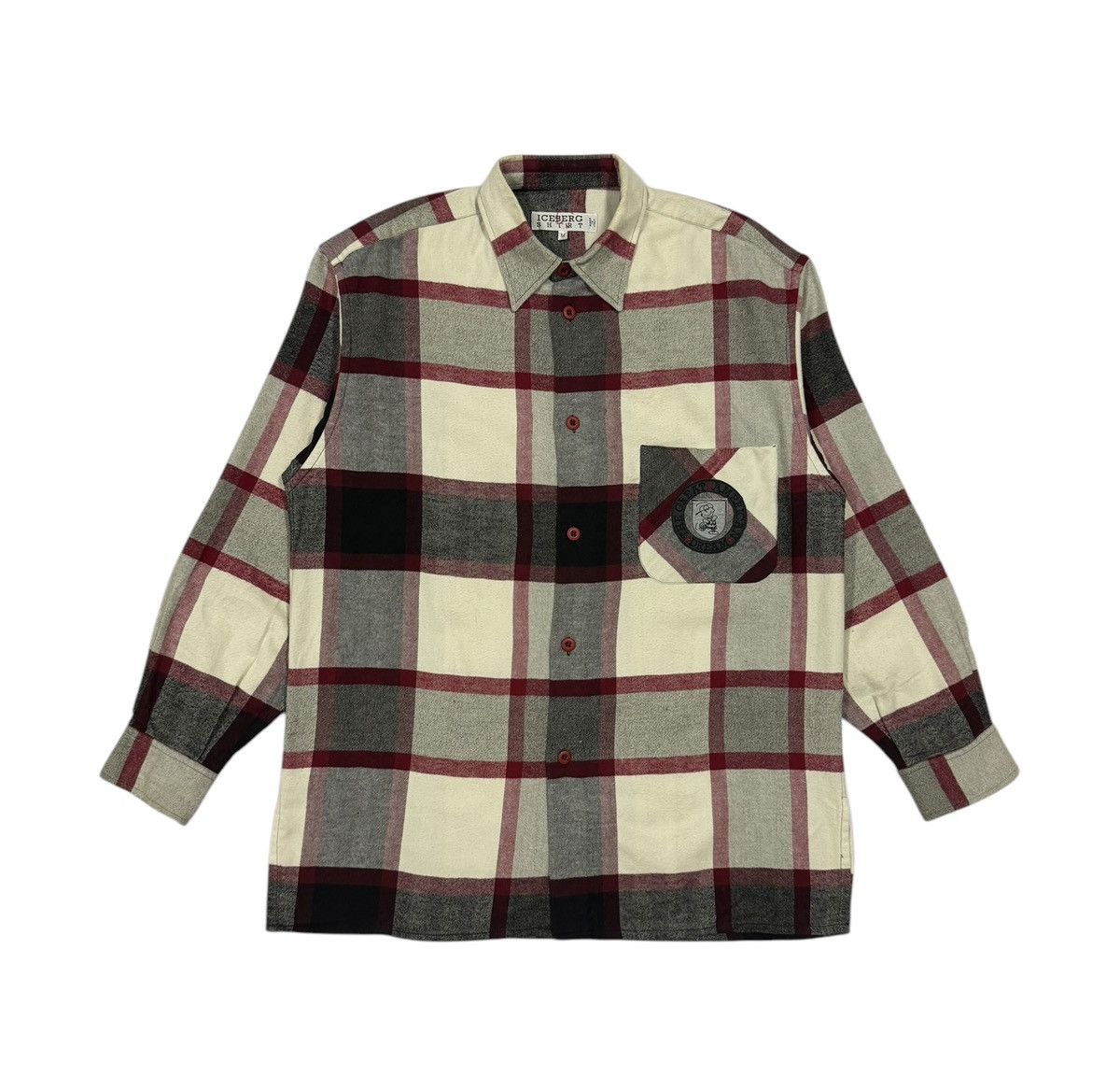 Iceberg × Vintage Iceberg X Peanuts United Feature Syndicate Tartan Flannel Size US M / EU 48-50 / 2 - 1 Thumbnail