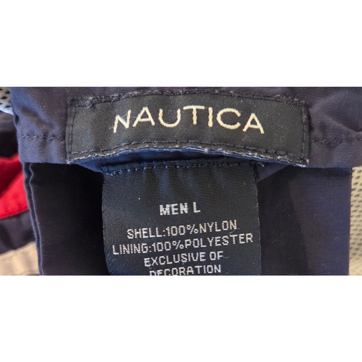 Nautica Nautica Men's Red White and Blue Swim Trunks - Large Size US 34 / EU 50 - 5 Thumbnail