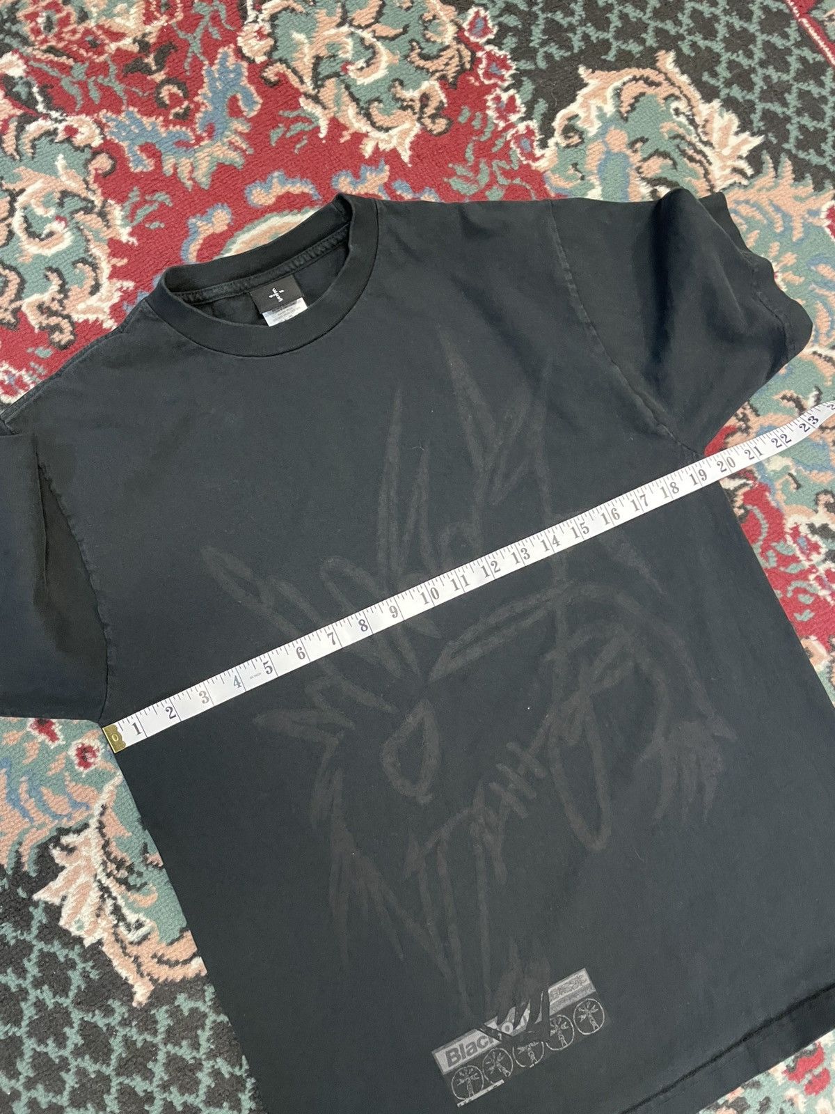 Travis Scott Travis Scott Cactus Jack Blackout Reality Tee Size US M / EU 48-50 / 2 - 8 Thumbnail