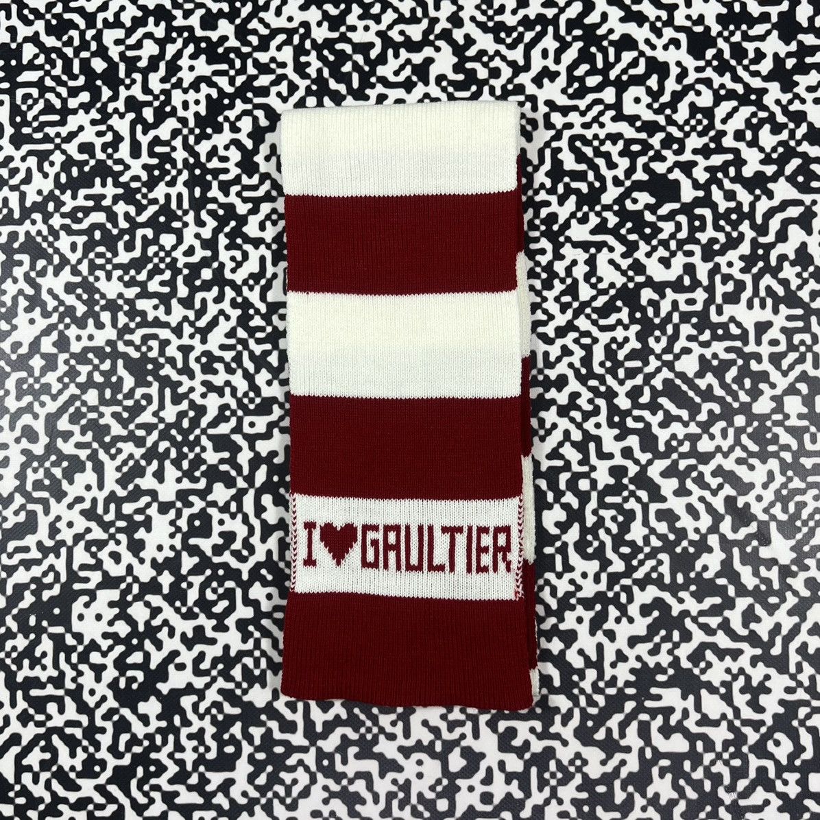 Jean Paul Gaultier Vintage Y2K Jean Paul Gaultier Striped Luxury Retro Scarf Size ONE SIZE - 2 Thumbnail