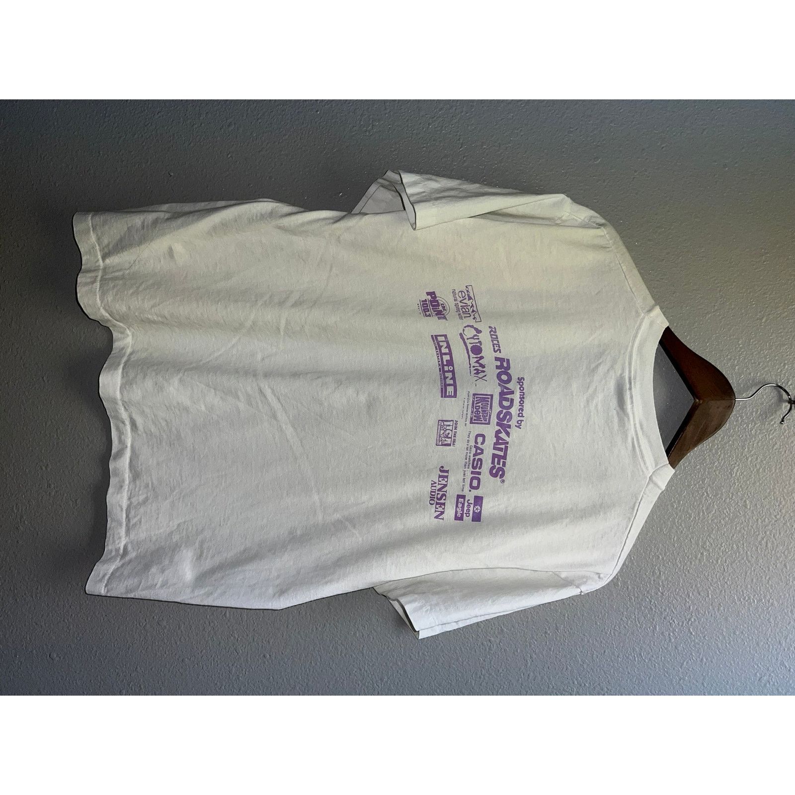 Vintage Vintage Skate Shirt Rattle & Roll Rollerskate White XL 90 Size US XL / EU 56 / 4 - 8 Thumbnail