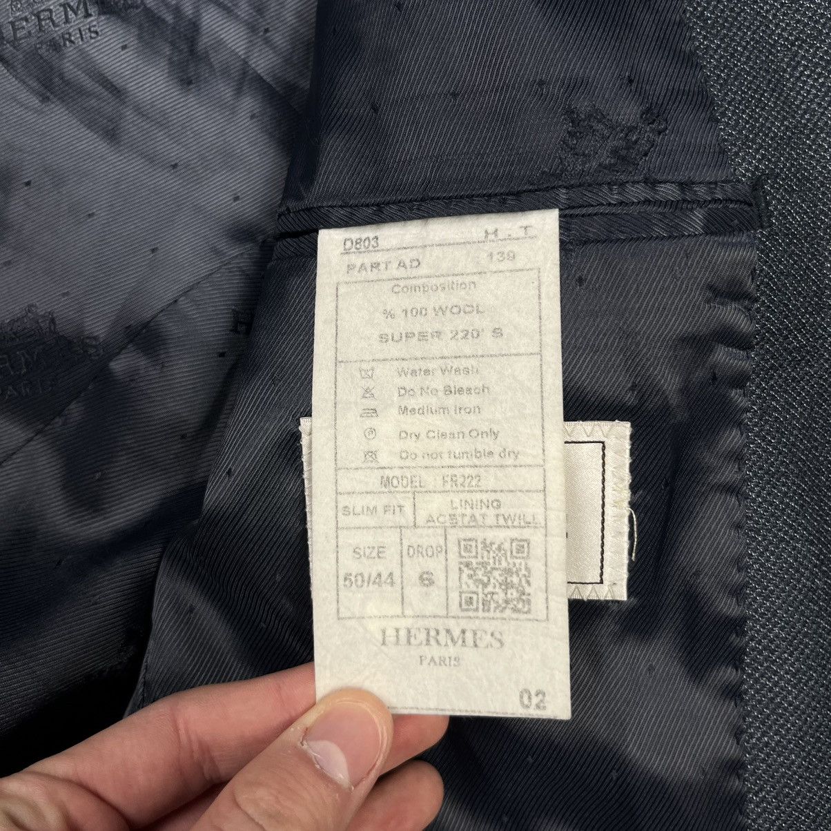 Hermes × Vintage Hermes Paris Vintage Luxury Blazer Jacket Size 50S - 10 Thumbnail