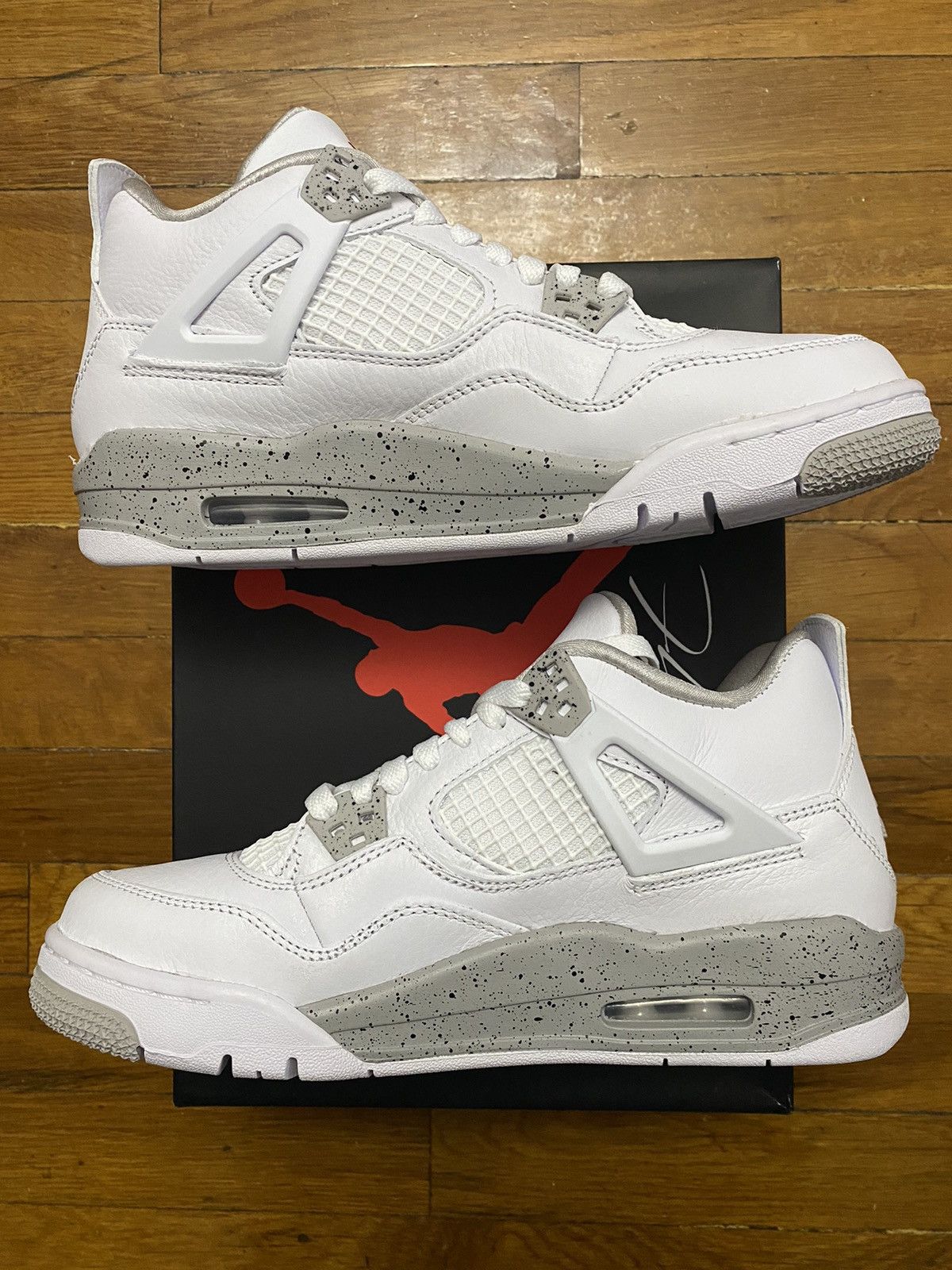 Jordan Brand × Nike Size 7Y / 8.5W - Jordan 4 Retro White Oreo Grey GS Size US 8.5 / IT 38.5 - 3 Thumbnail