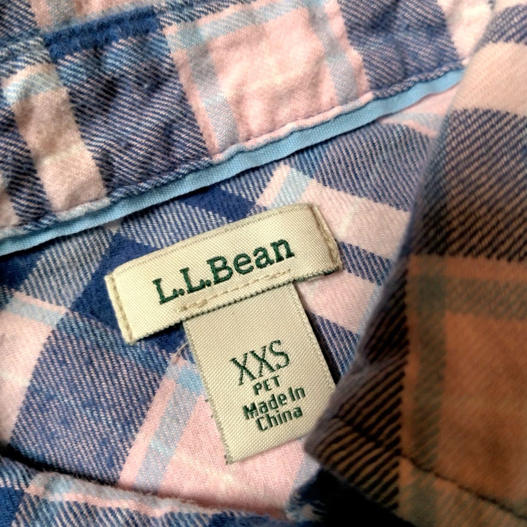 Vintage VINTAGE L.L. Bean Flannel Shirt Womens XXS Petite Pink Blue Plaid Workwear Casual Long Sleeve Size XXS / US 00 / IT 34 - 6 Thumbnail