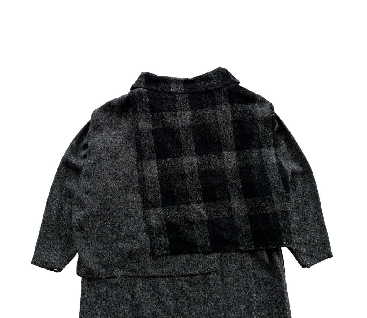 Issey Miyake × Pleats Please Issey Miyake × Vintage Issey Miyake Sports Dress Plaid Panel Chest Size US M / EU 48-50 / 2 - 13 Thumbnail