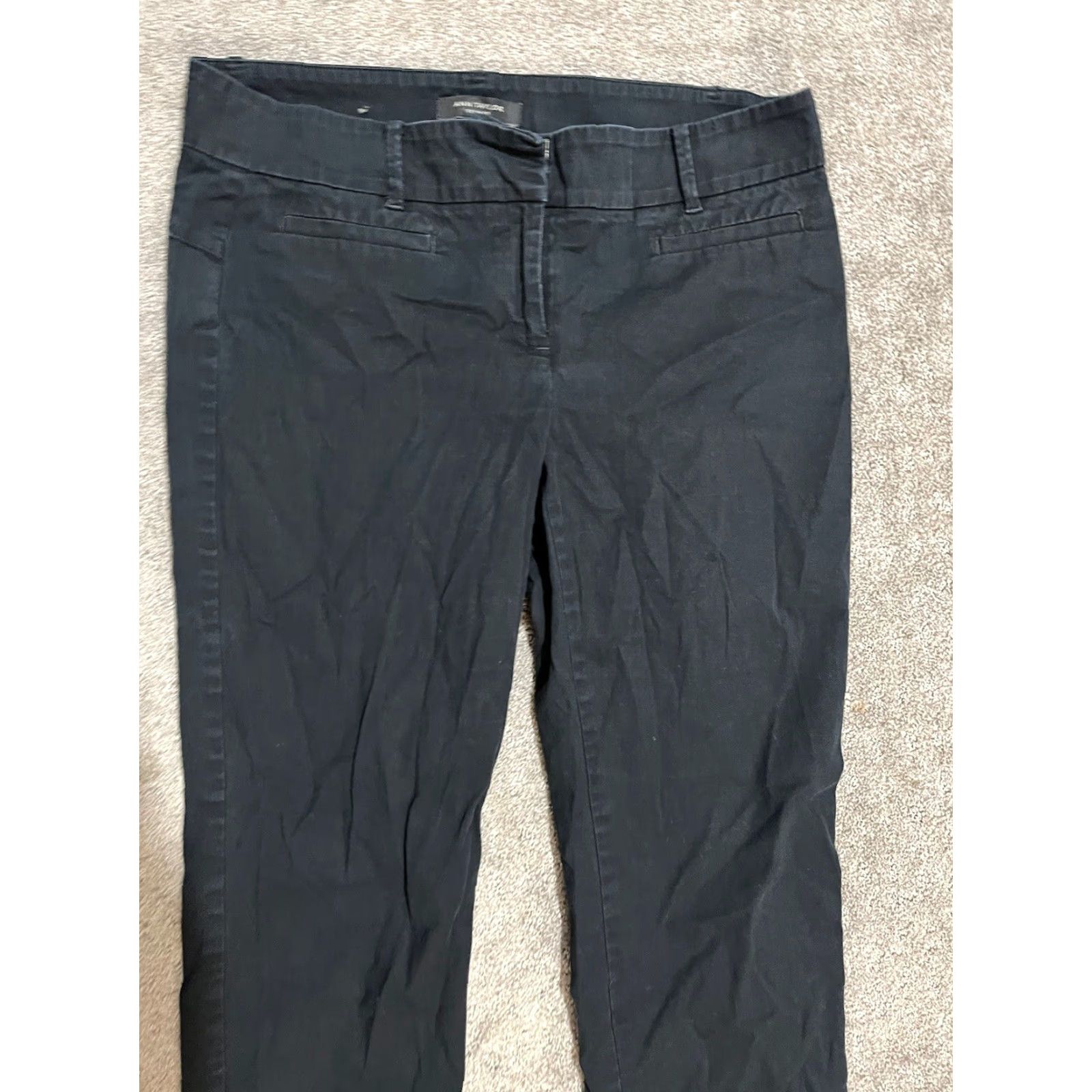 Ann Taylor Ann Taylor Pants Women Black Size 4 Devin Fit Mid Rise Stretch Chino Ankle Crop Size 27" / US 4 / IT 40 - 3 Thumbnail