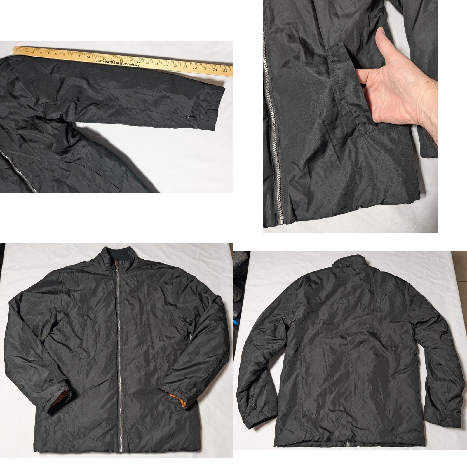 Vintage HAWKE & CO Men Small Black Lined Full Zip Performance Jacket Size US S / EU 44-46 / 1 - 9 Thumbnail