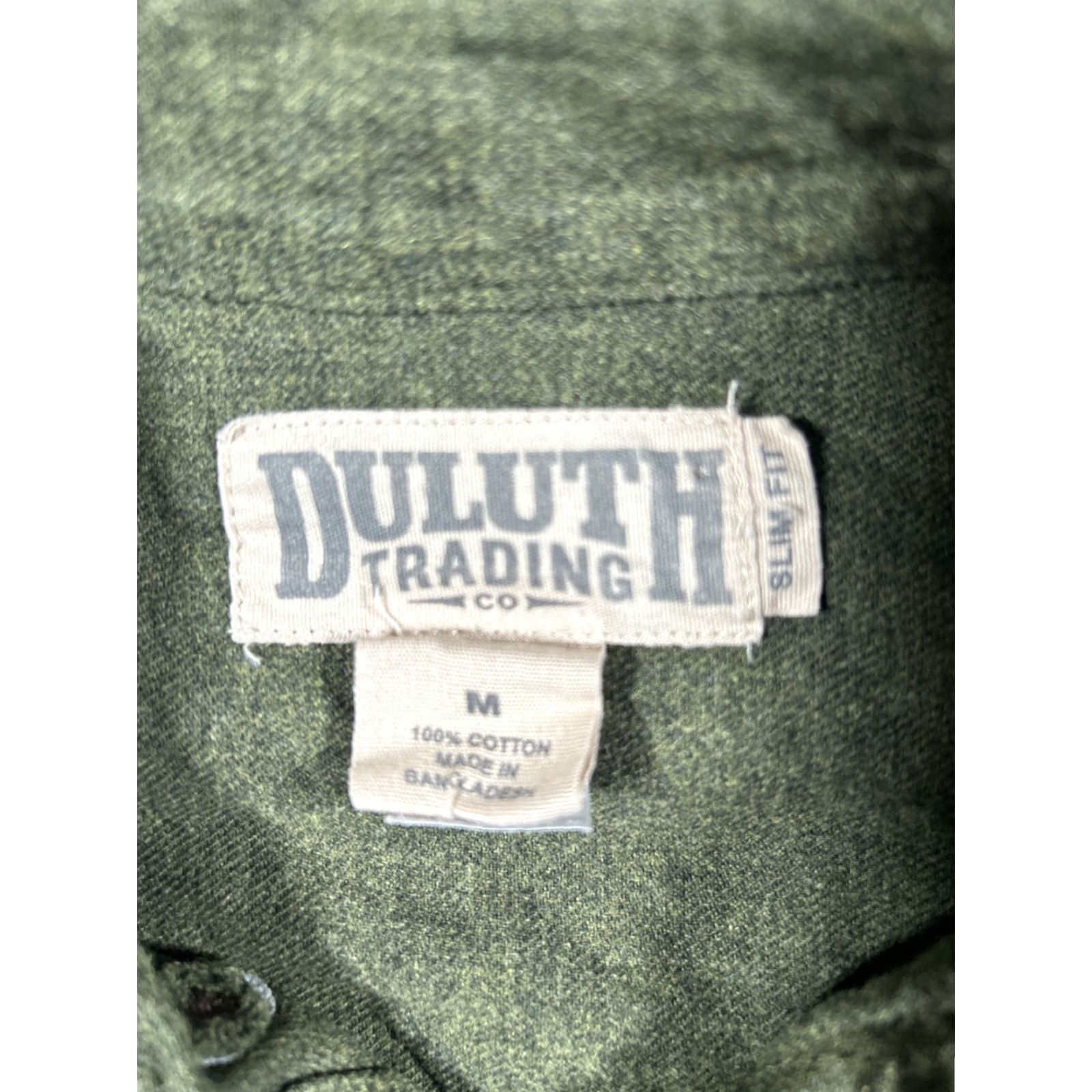 CO Duluth Mens Shirt Slim Fit Green Long Sleeve Button-Down Knit Cotton Casual Workwear Size US M / EU 48-50 / 2 - 3 Thumbnail
