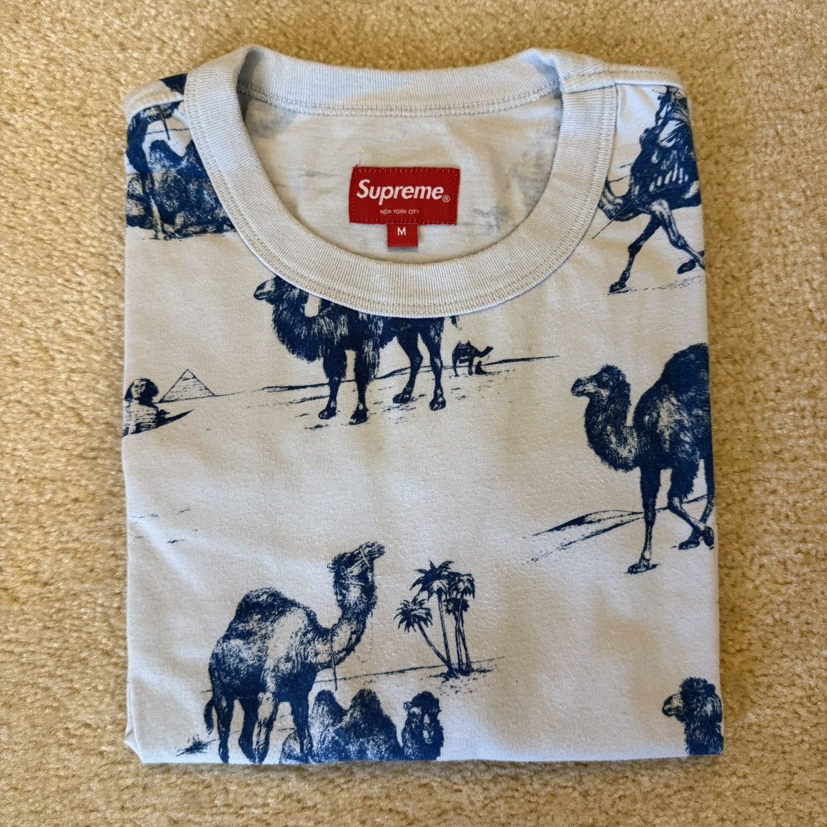Supreme Camels Tee T-Shirt Size M Medium SS12 Blue Rare