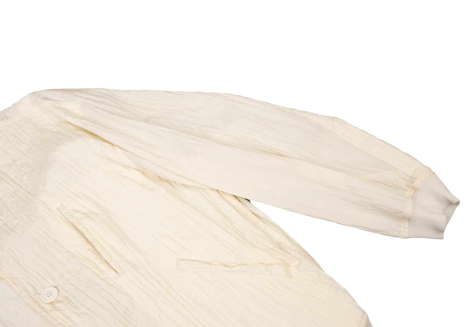 Issey Miyake Wrinkled Pleats Blouson in Cream M Size US M / EU 48-50 / 2 - 7 Thumbnail