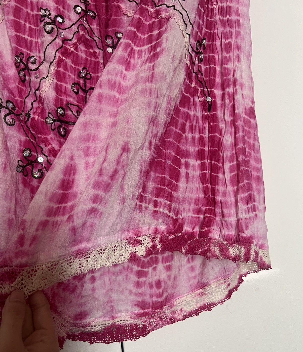 Roberto Cavalli India pink Tie dye midi skirt 💖🎀 Size 27" / US 4 / IT 40 - 4 Thumbnail