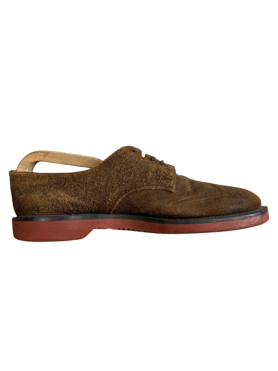 George Cox Geroge Cox Broken Suede Brown Derby Shoes Size US 10 / EU 43 - 20 Thumbnail