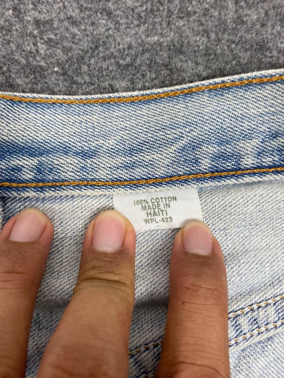 Levi's vintage levis 501 lightwash denim nice design Size US 42 / EU 58 - 13 Thumbnail