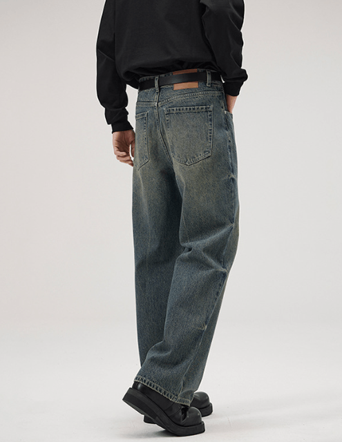 Japanese Brand × Jean American street retro lightning loose straight baggy jeans Size US 32 / EU 48 - 5 Thumbnail