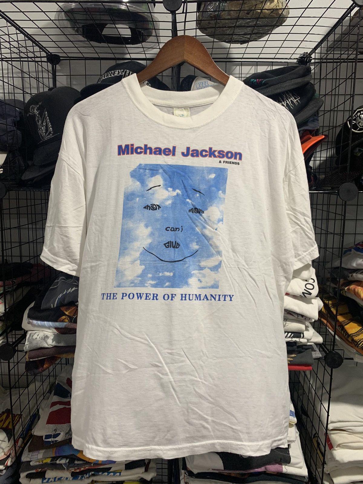 Vintage Michael Jackson & Friends The Power Of Humanity Tee 