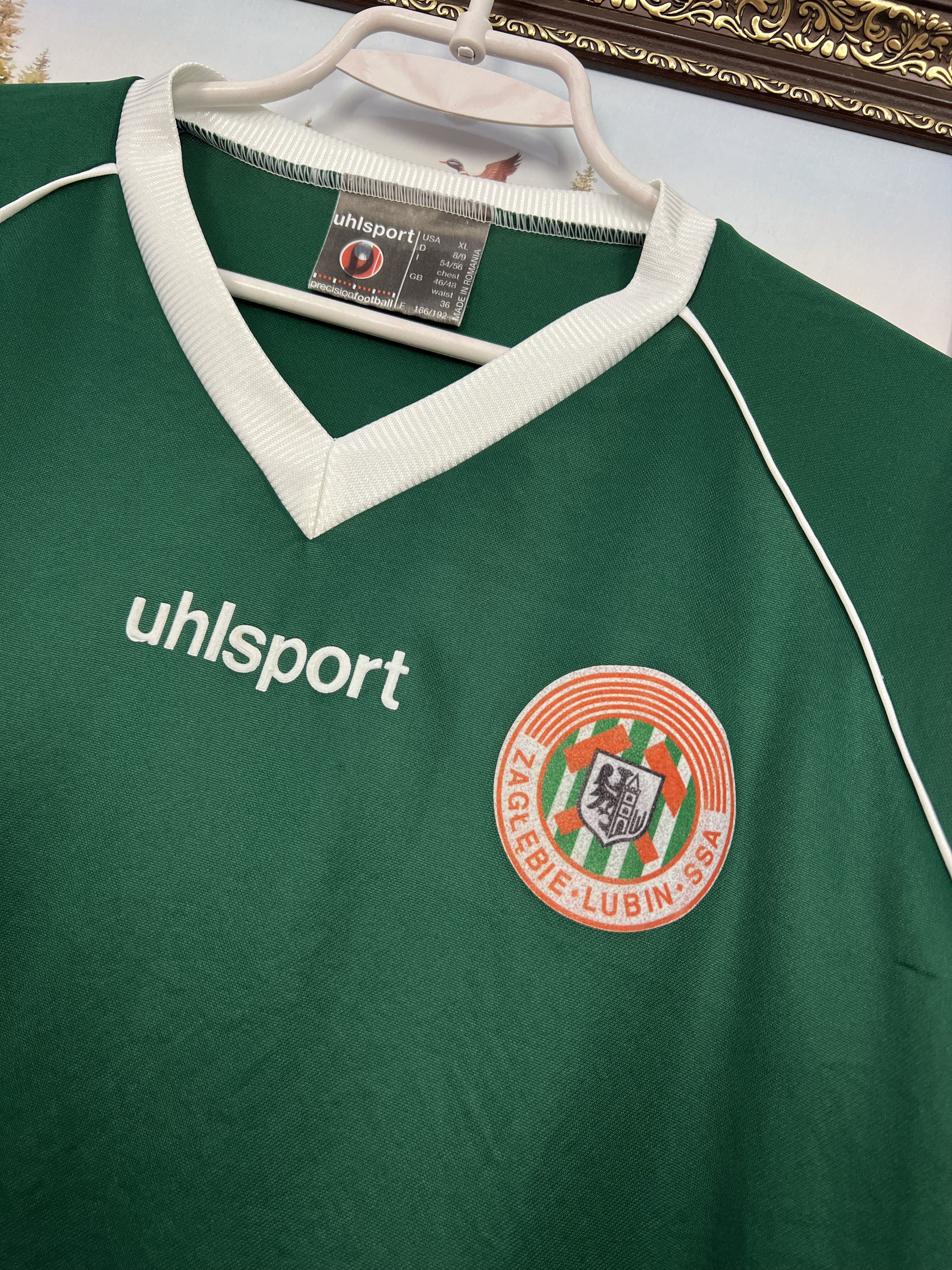 Vintage Zaglebie Lubin Match Worn Shirt Long Sleeve Jersey Trikot Size US XL / EU 56 / 4 - 3 Thumbnail