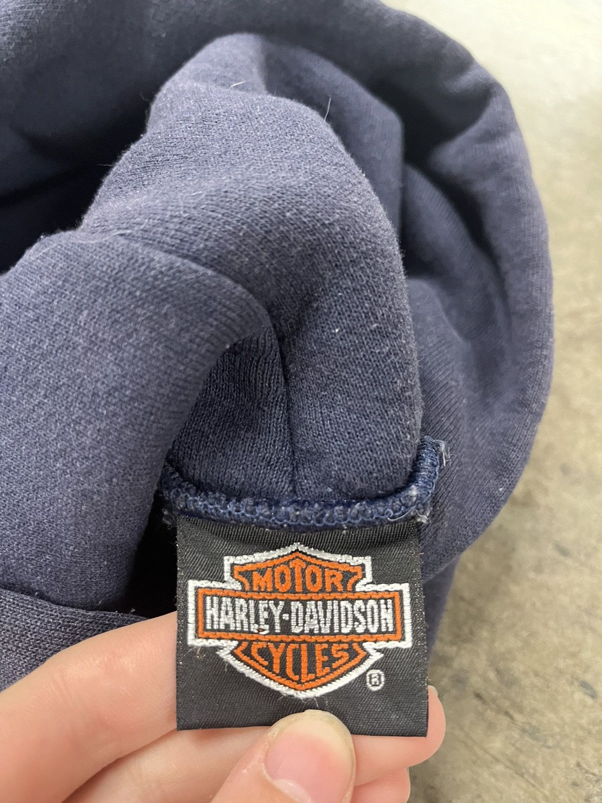 Harley Davidson × Vintage Harley Davidson vintage y2k hoodie hype boxy streetwear Size US L / EU 52-54 / 3 - 8 Thumbnail