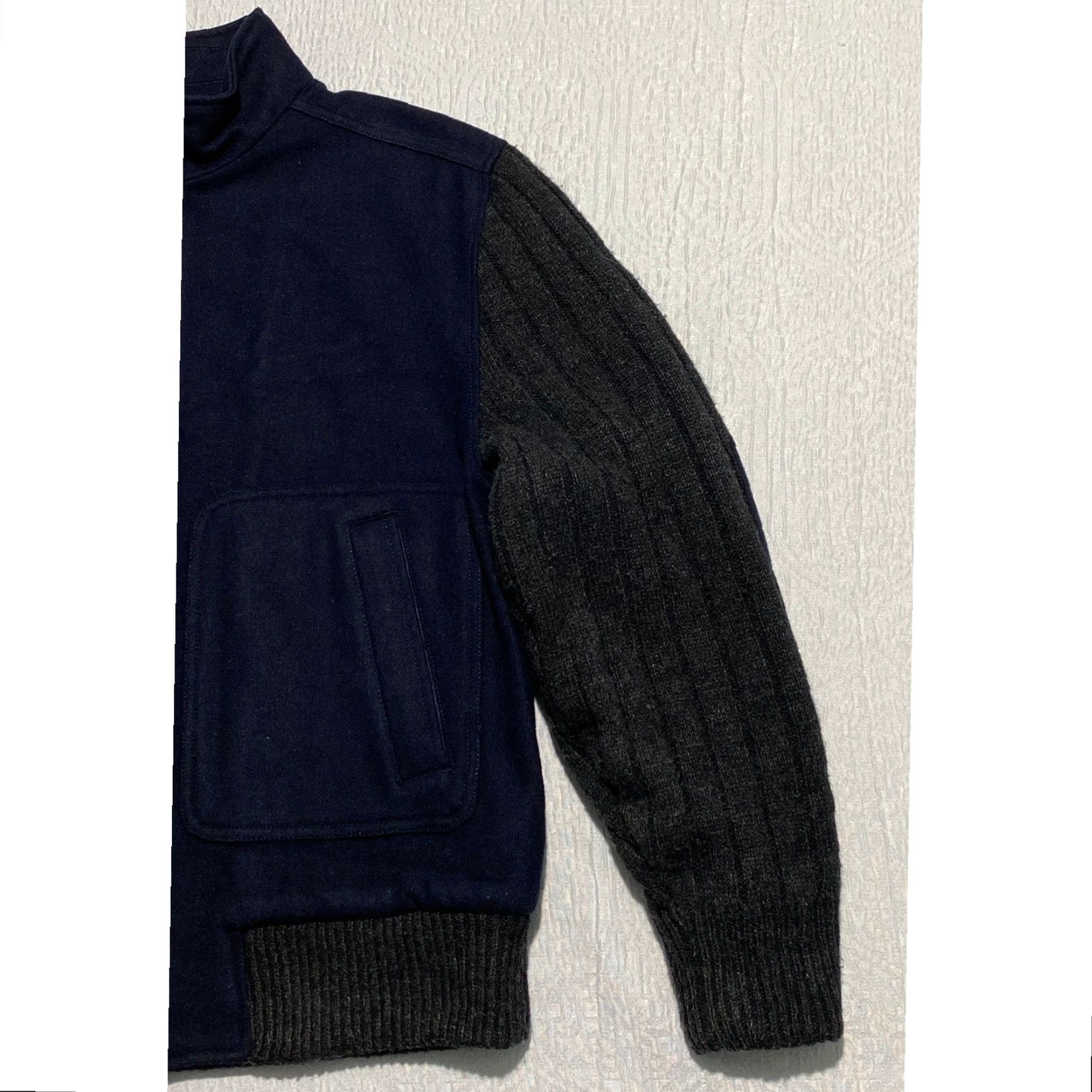 Vintage Hawke & Co Outfitter Bomber Jacket Wool Blend Full Zip Blue M Men Size M Size US M / EU 48-50 / 2 - 4 Thumbnail